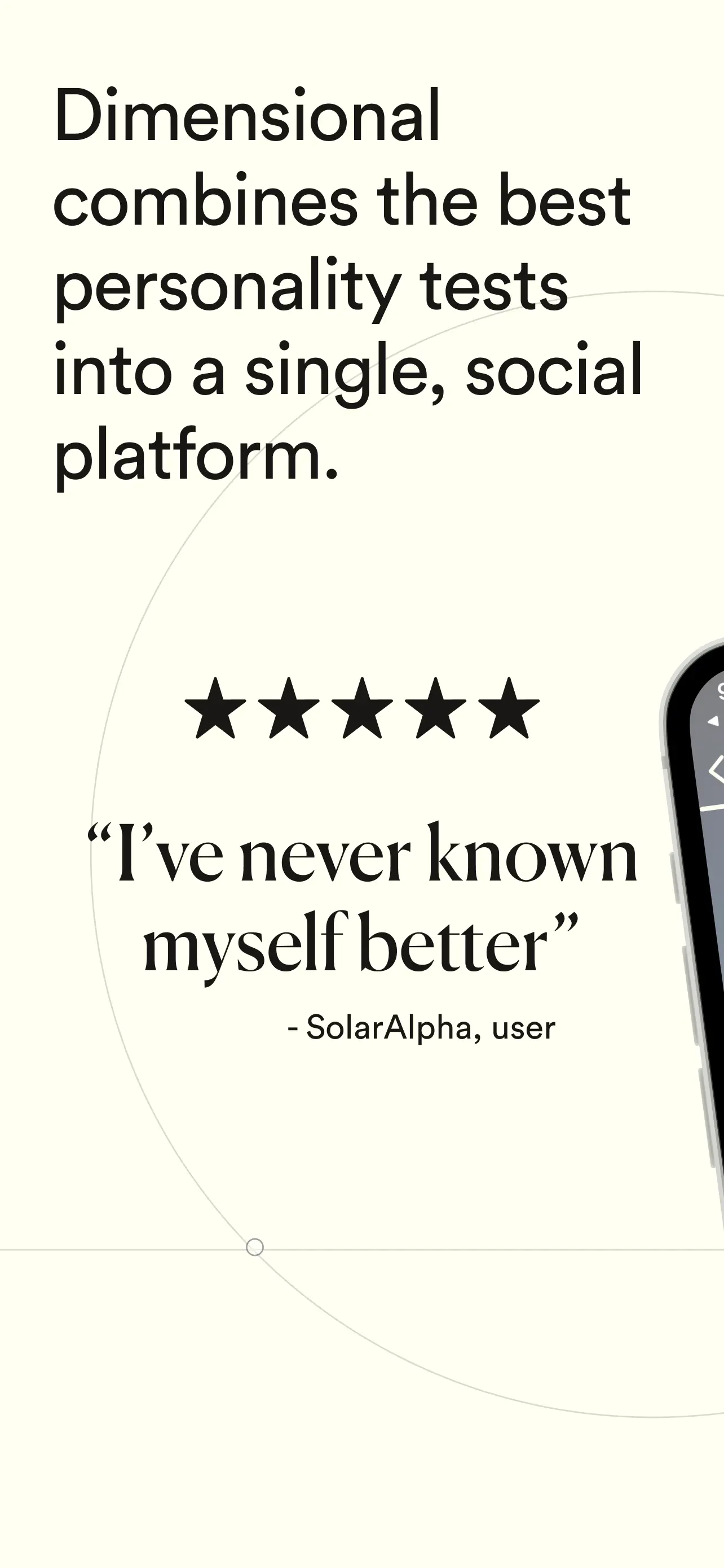 Dimensional: Personality Test App Store screenshot 1