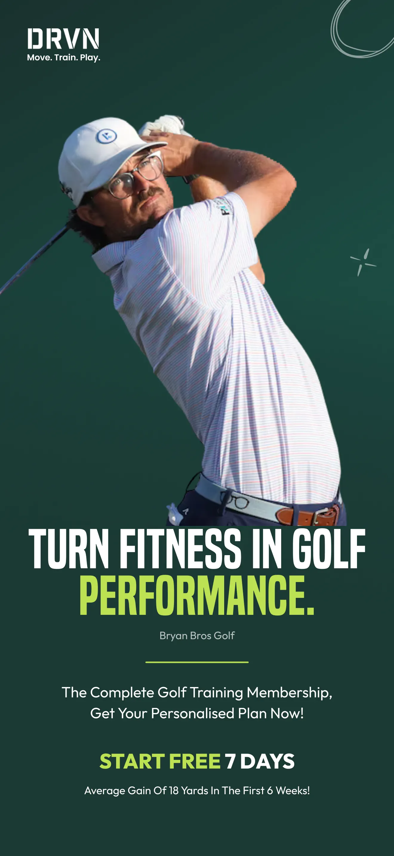 DRVN - Golf & Gym Workouts App Store screenshot 3