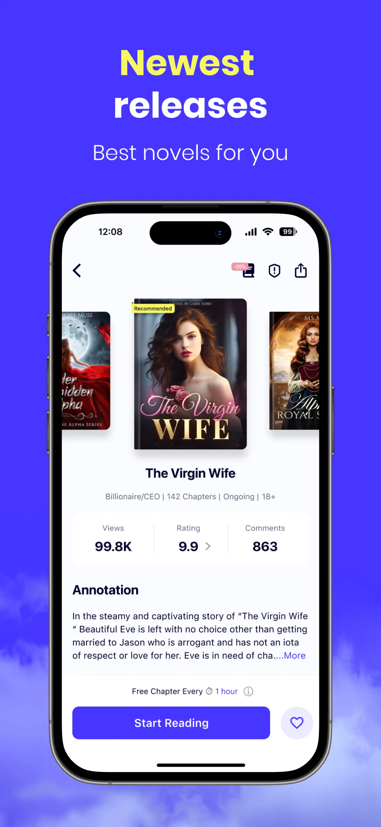AlphaNovel - Novels & Stories App Store screenshot 4
