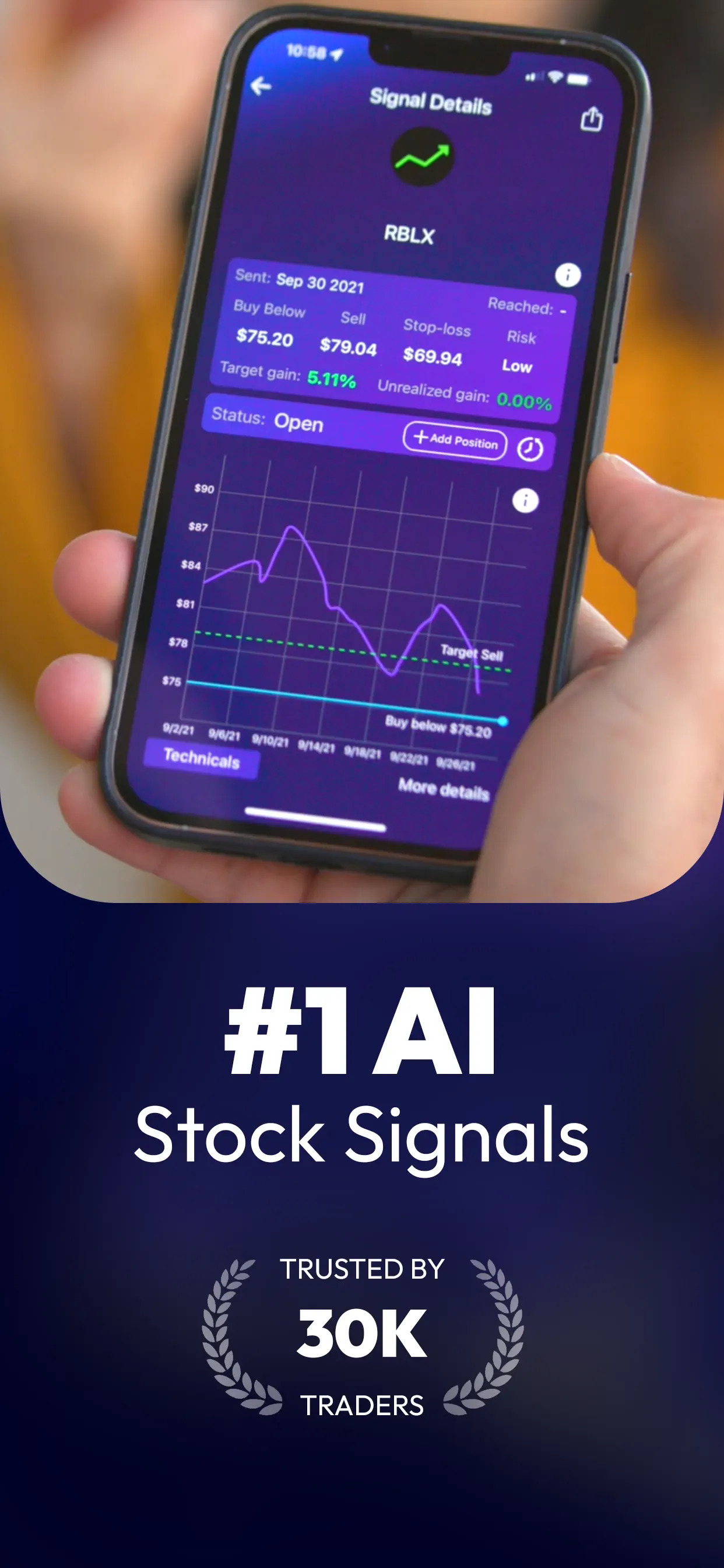 Stocks Alerter App Store screenshot 2