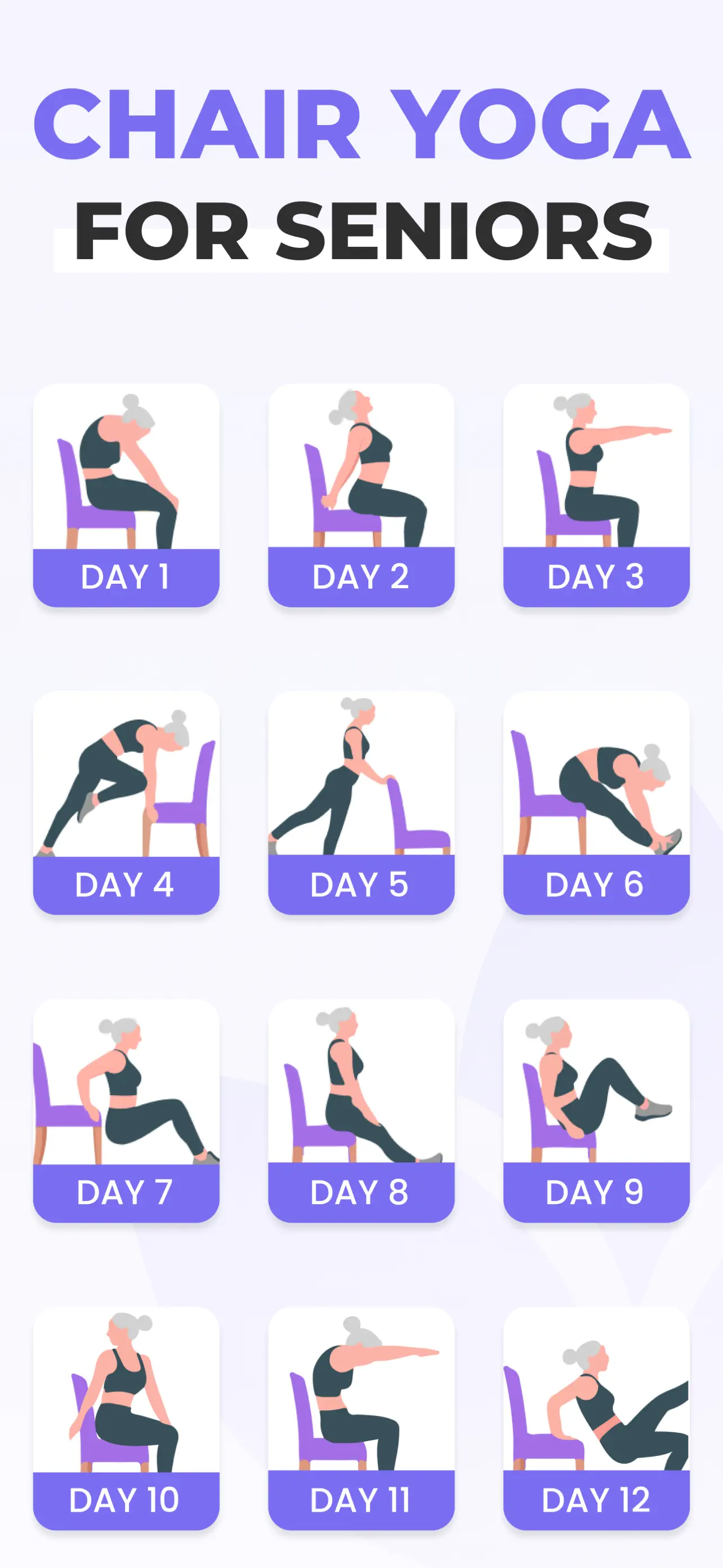 Chair Yoga for Seniors at Home App Store screenshot 1