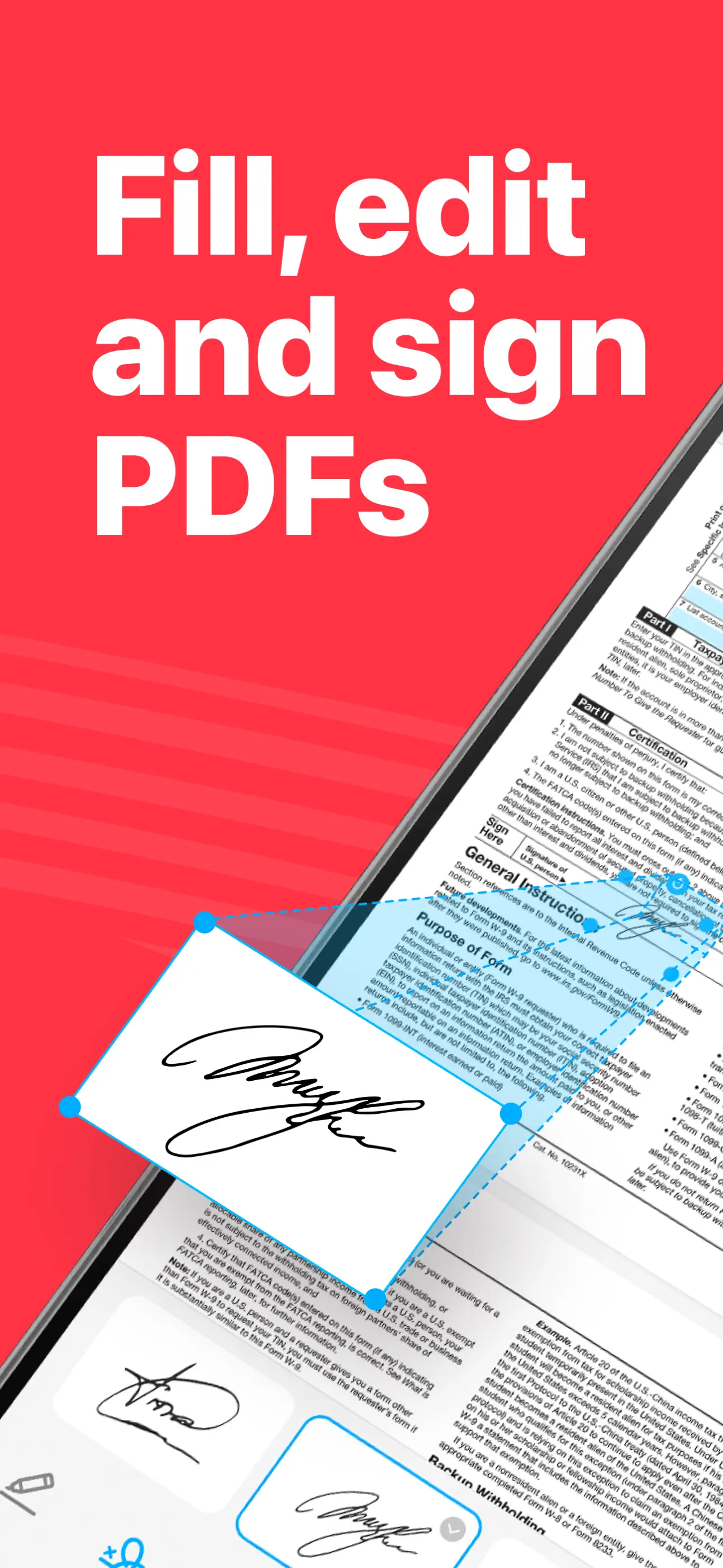 PDF Fill & Sign. Editor Filler App Store screenshot 1