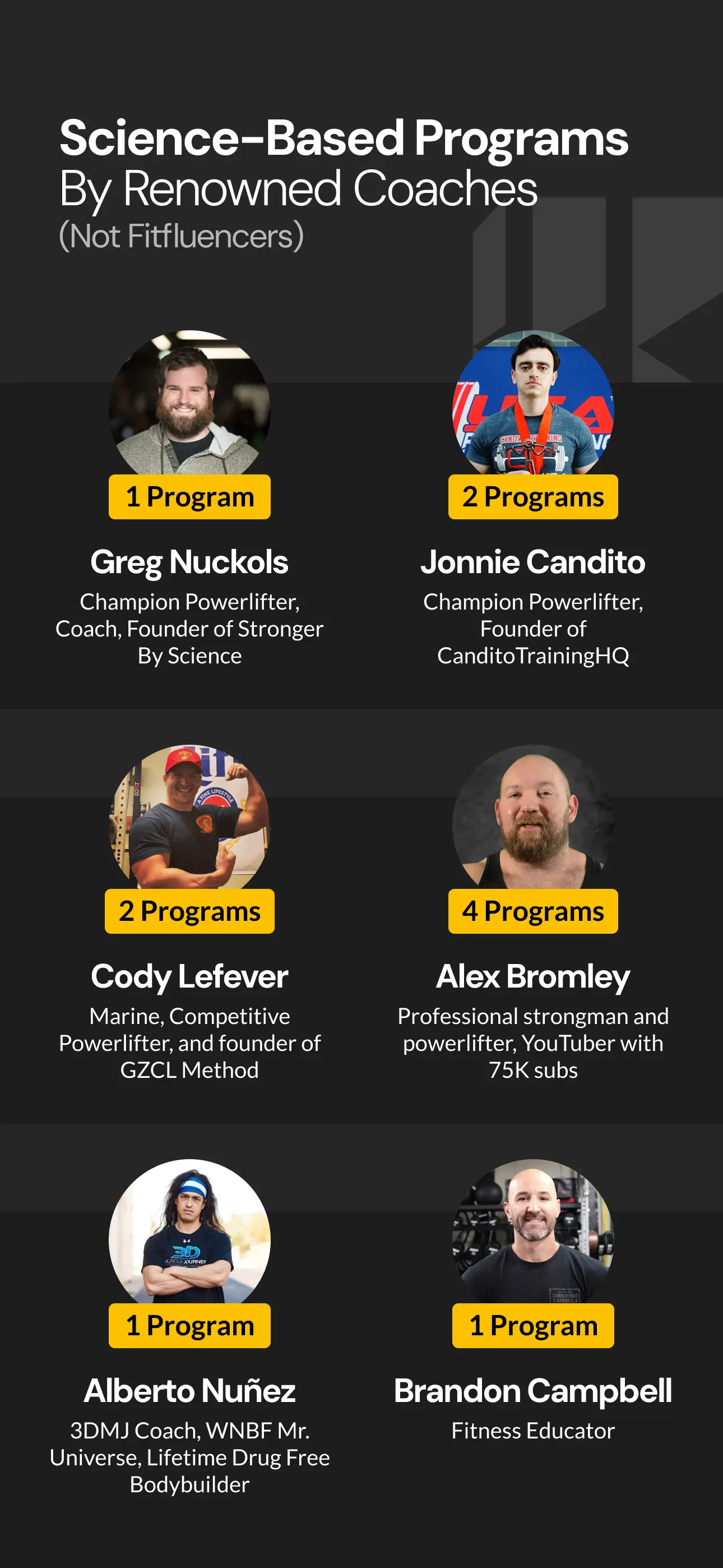 Boostcamp: Workout Programs App Store screenshot 1