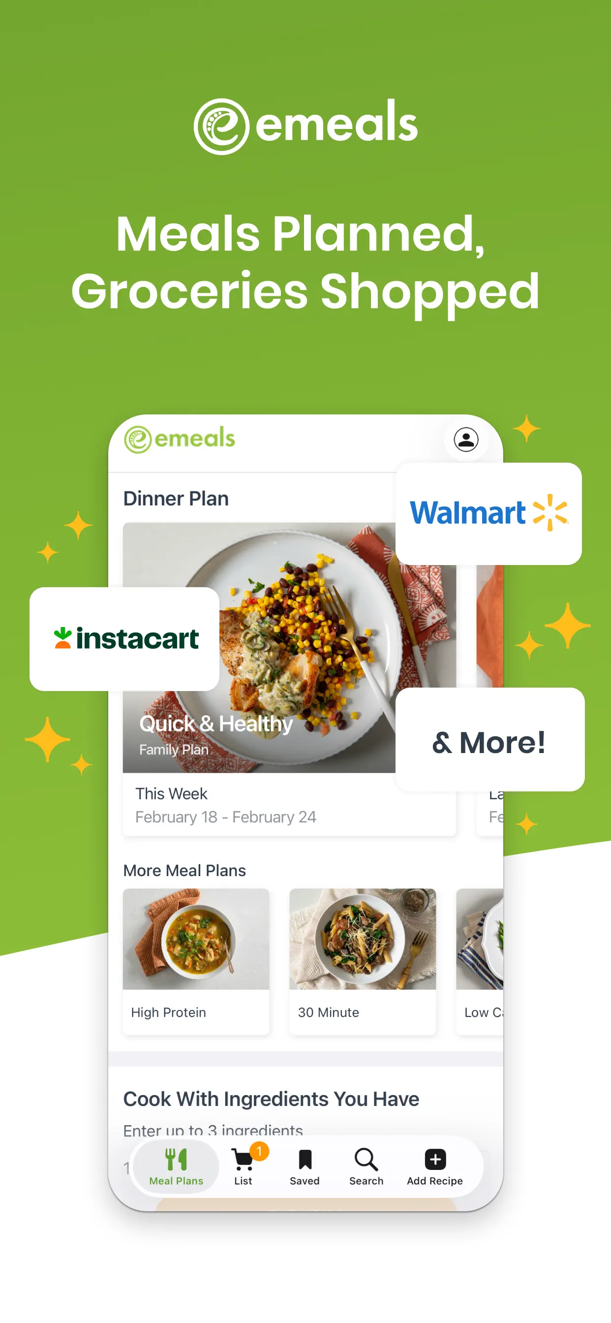 eMeals - Healthy Meal Plans App Store screenshot 1