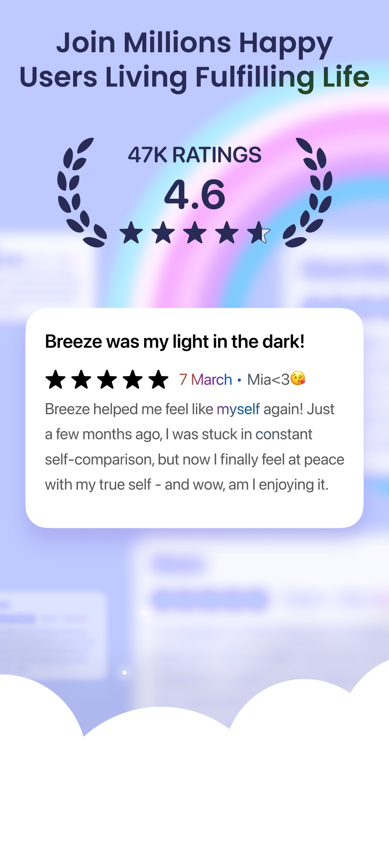 Breeze: Start Self-Discovery App Store screenshot 3