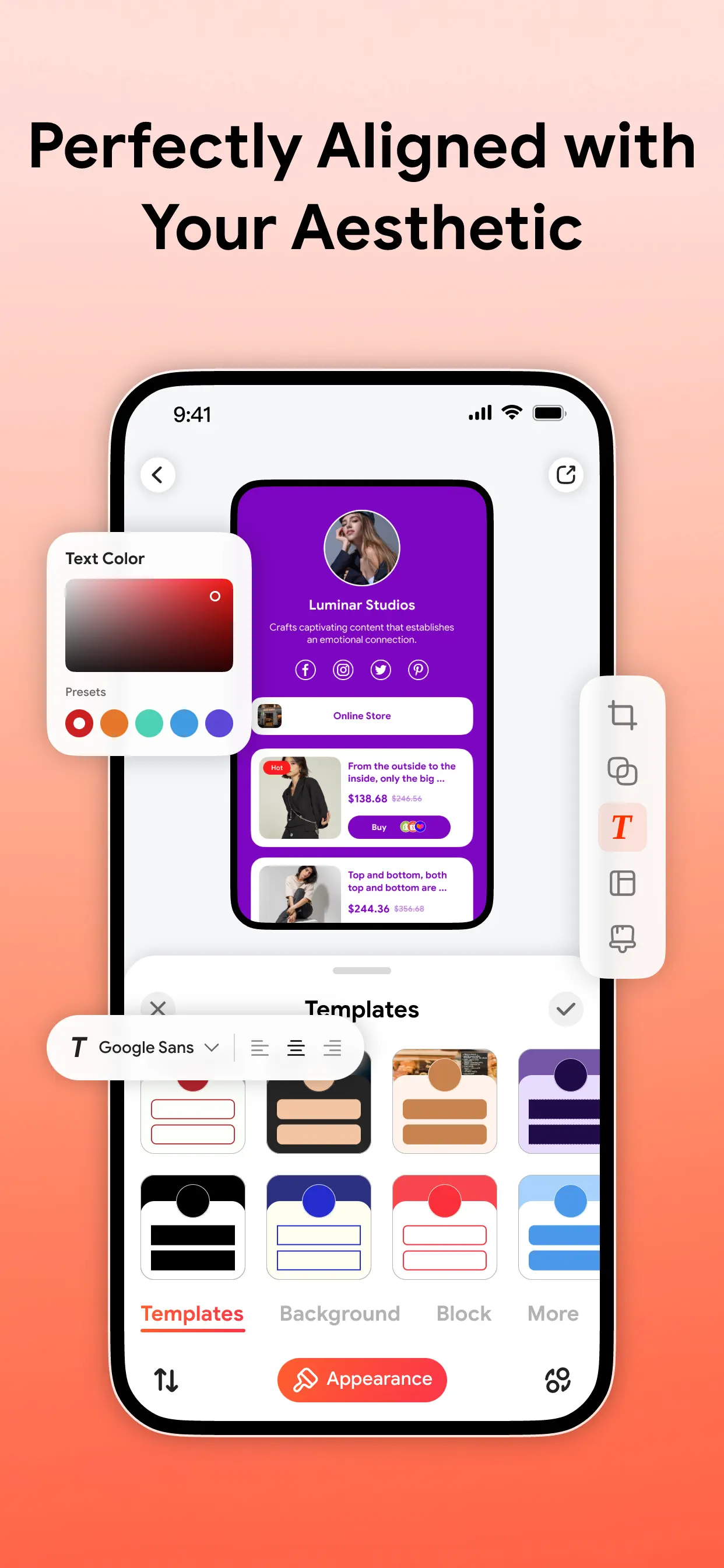Linkbio - Link in Bio Builder App Store screenshot 3