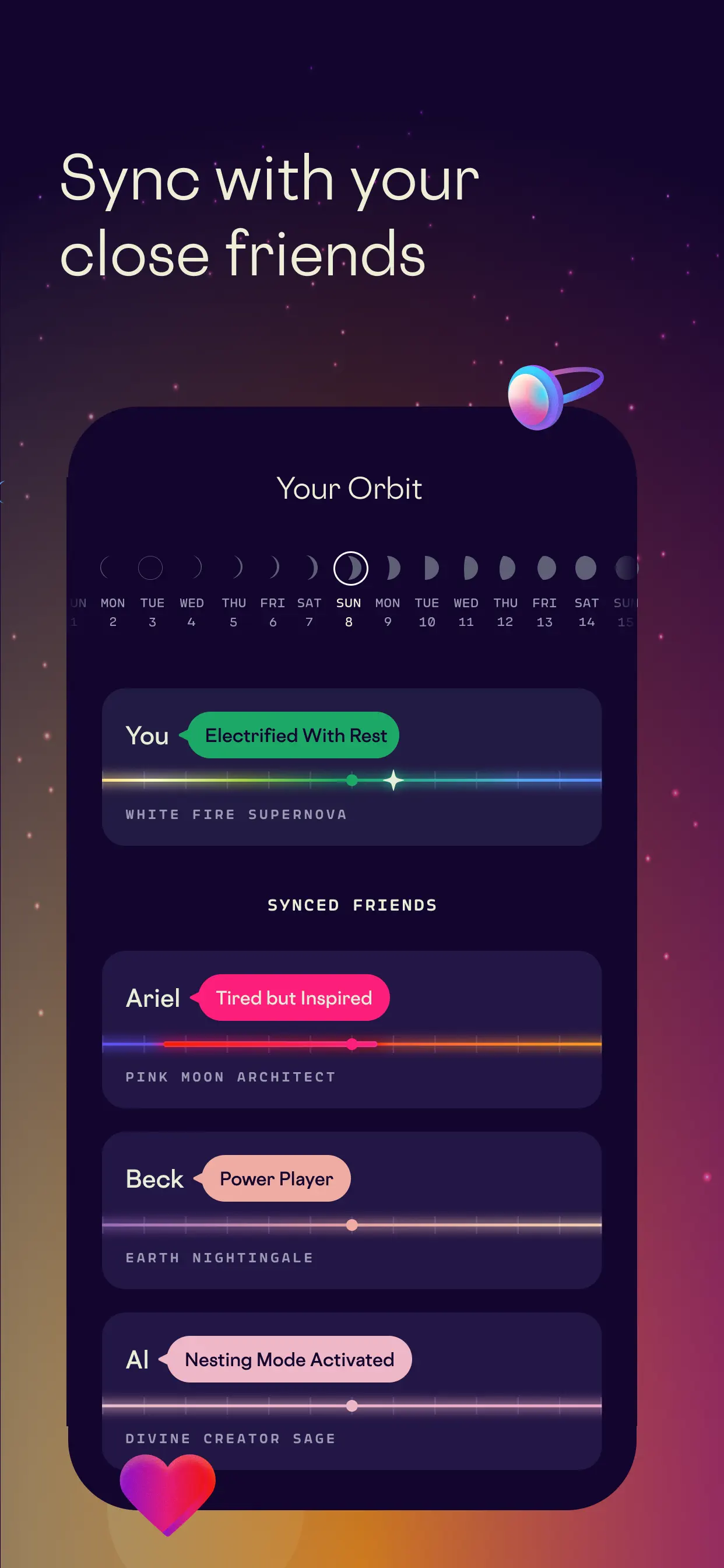 Stardust Period Tracker App Store screenshot 3