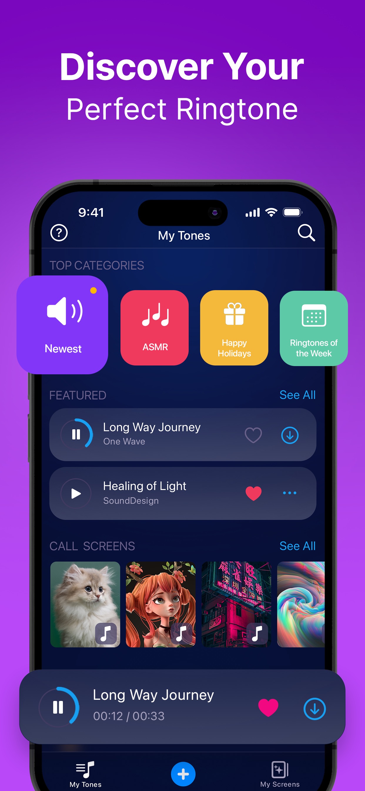 Ringtones for iphone: Ringtune App Store screenshot 1