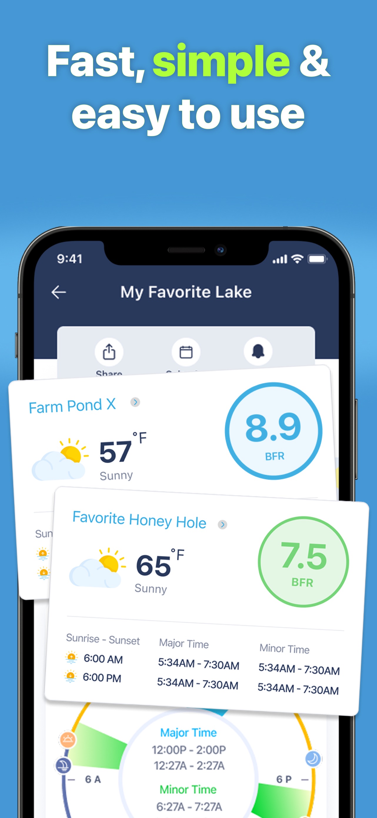 BassForecast: Bass Fishing App App Store screenshot 1