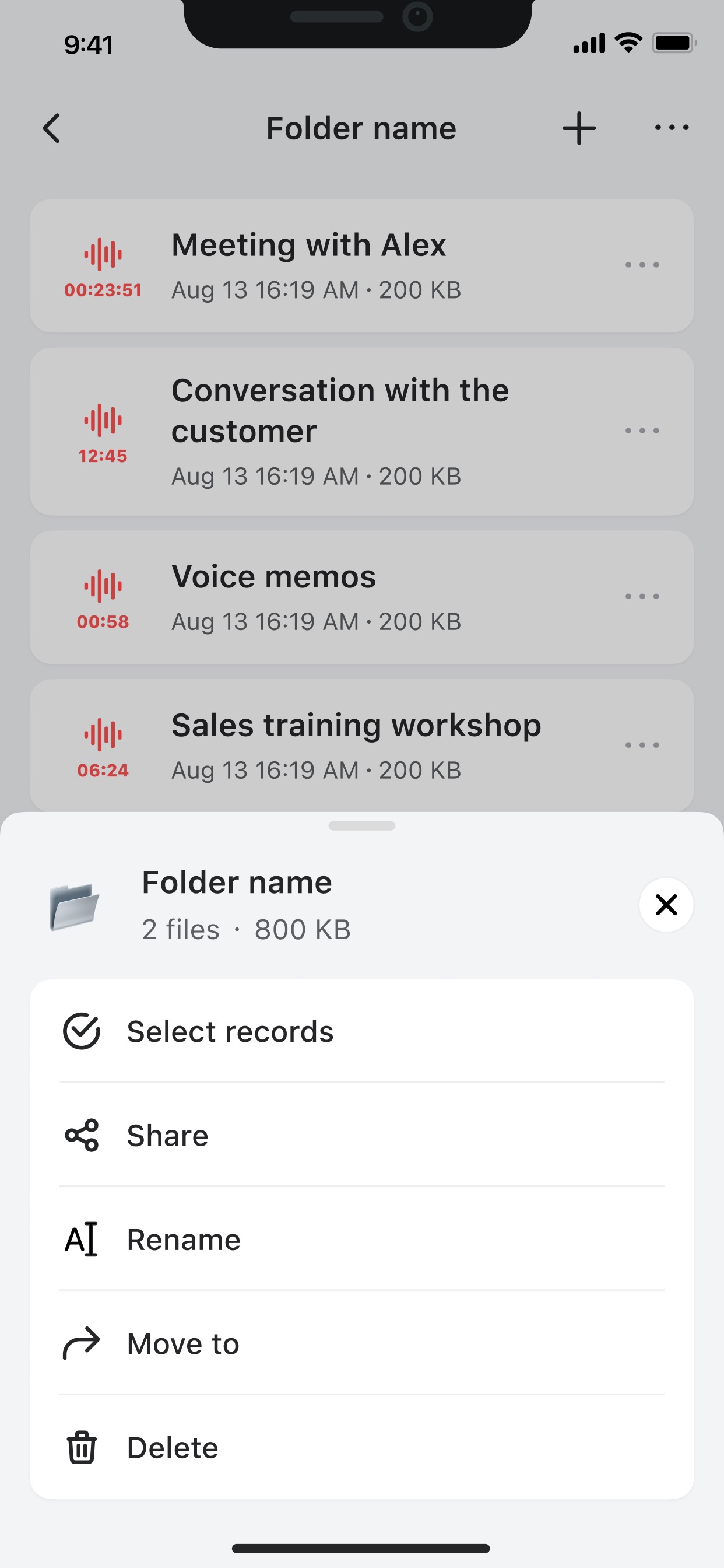Voice Recorder — Audio Memos App Store screenshot 4