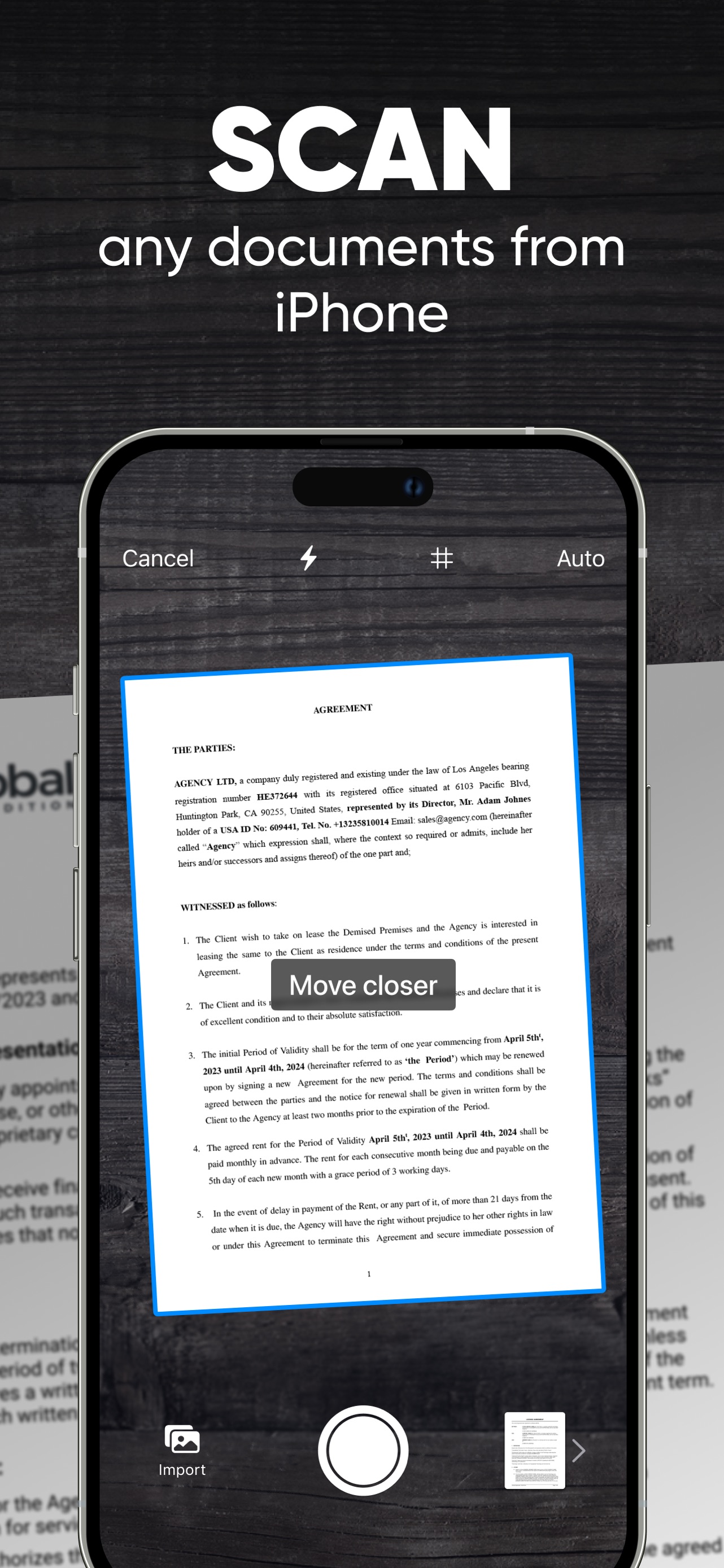 Scanner App. JPG, Photo to PDF App Store screenshot 1