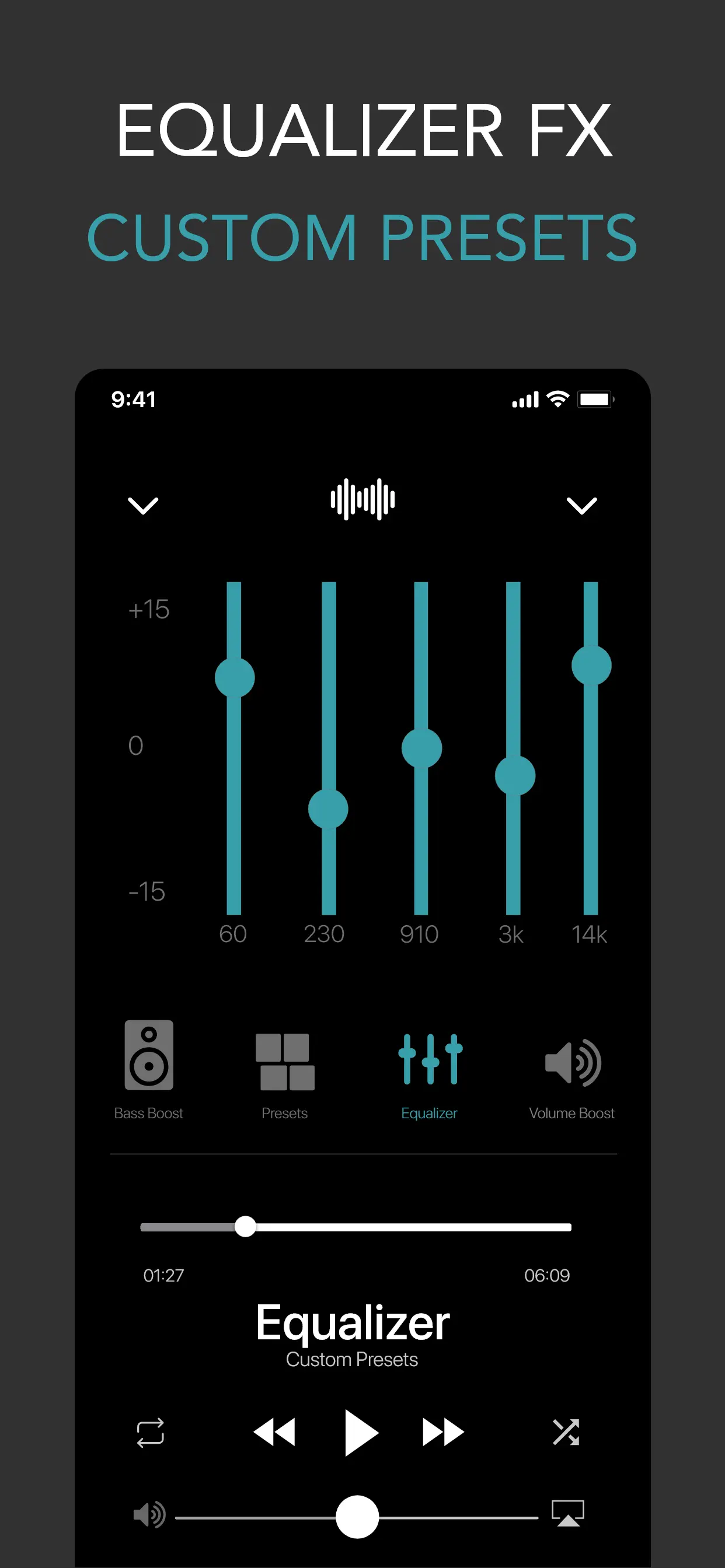 Bass Booster EQ + Volume Boost App Store screenshot 2