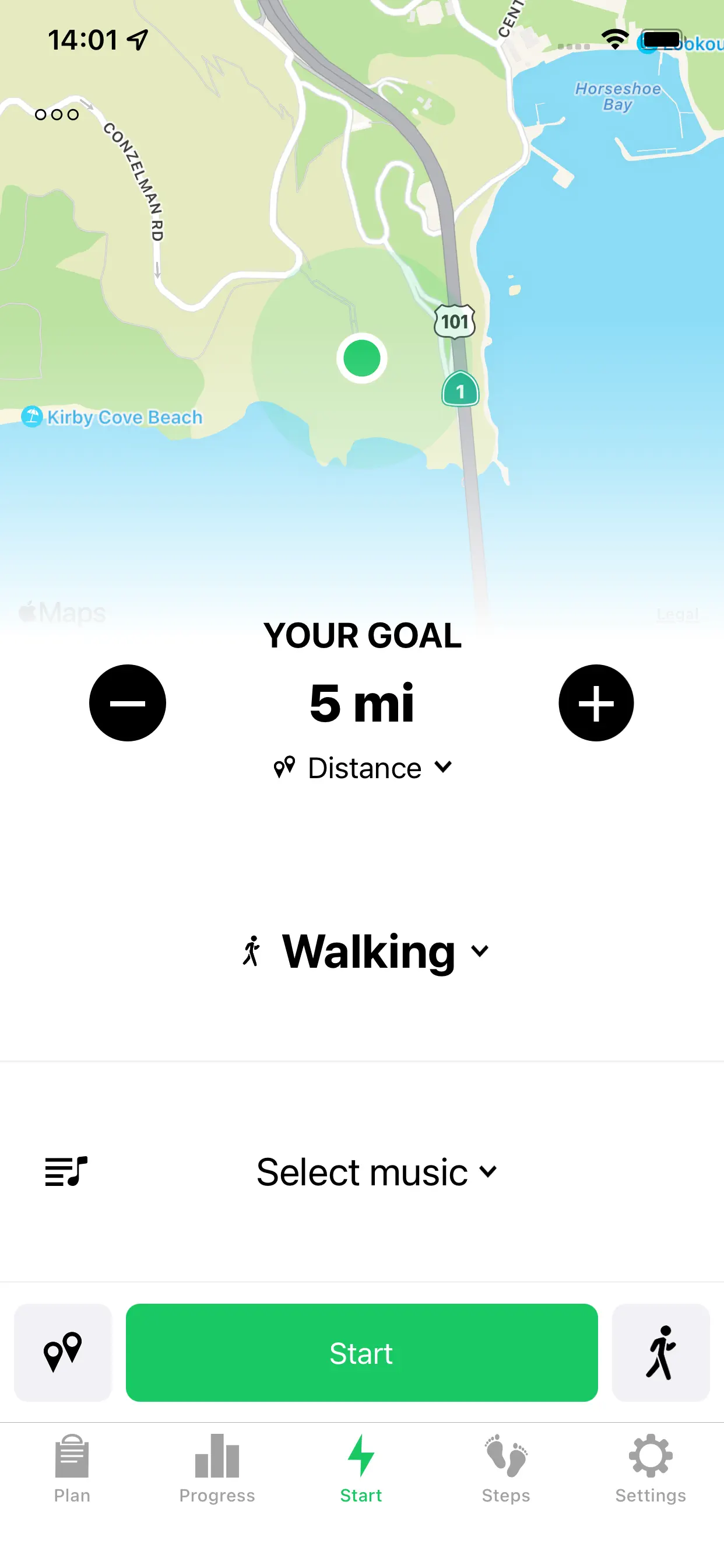 Running Walking Tracker Goals App Store screenshot 2