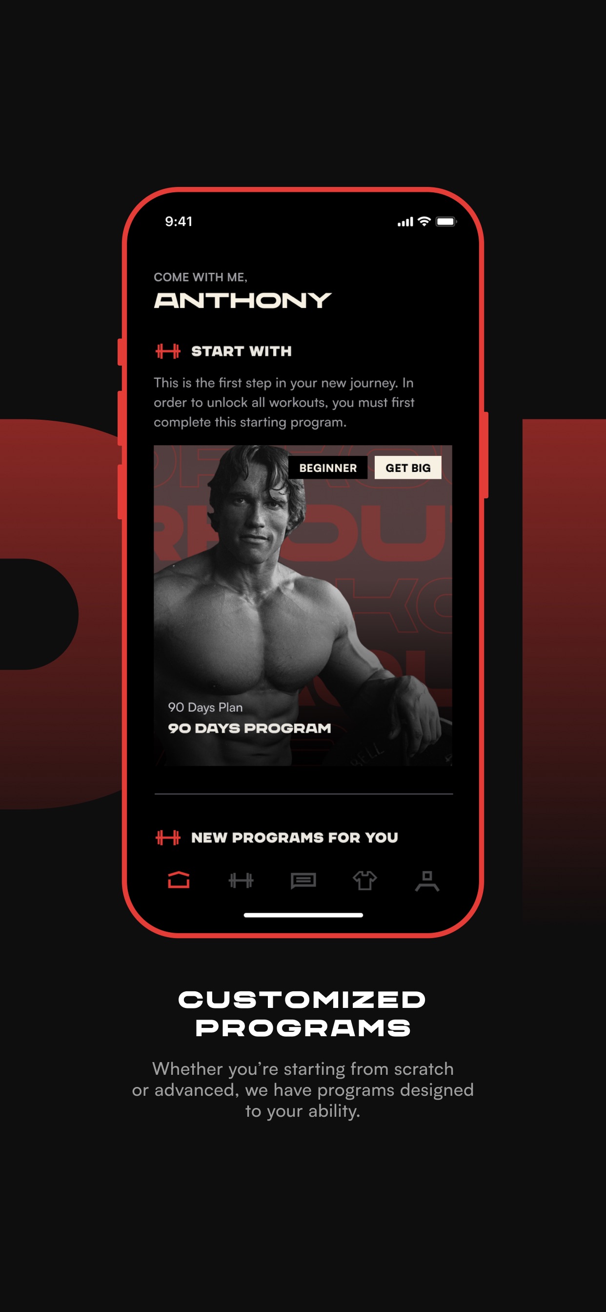Pump Club: Fitness + Nutrition App Store screenshot 1