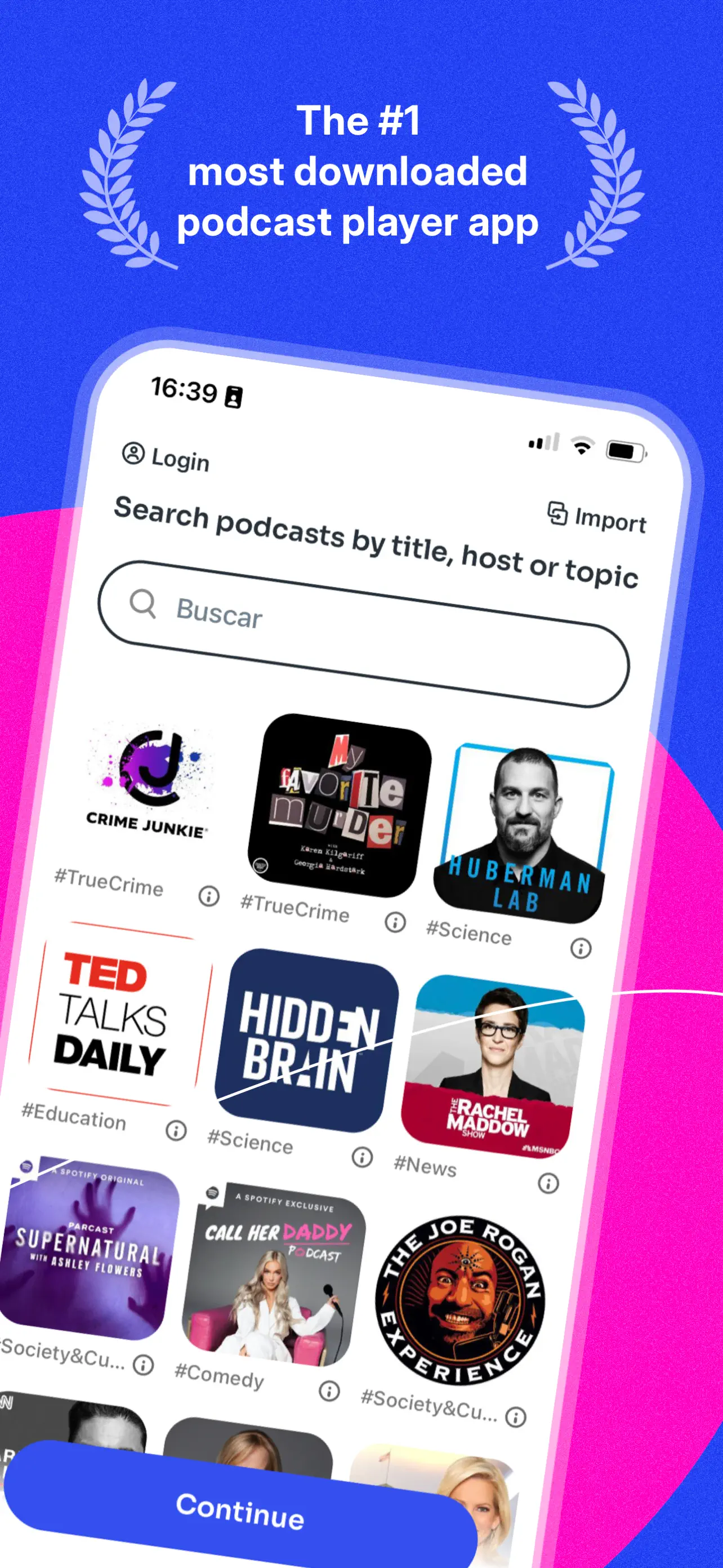 Podcast App App Store screenshot 2