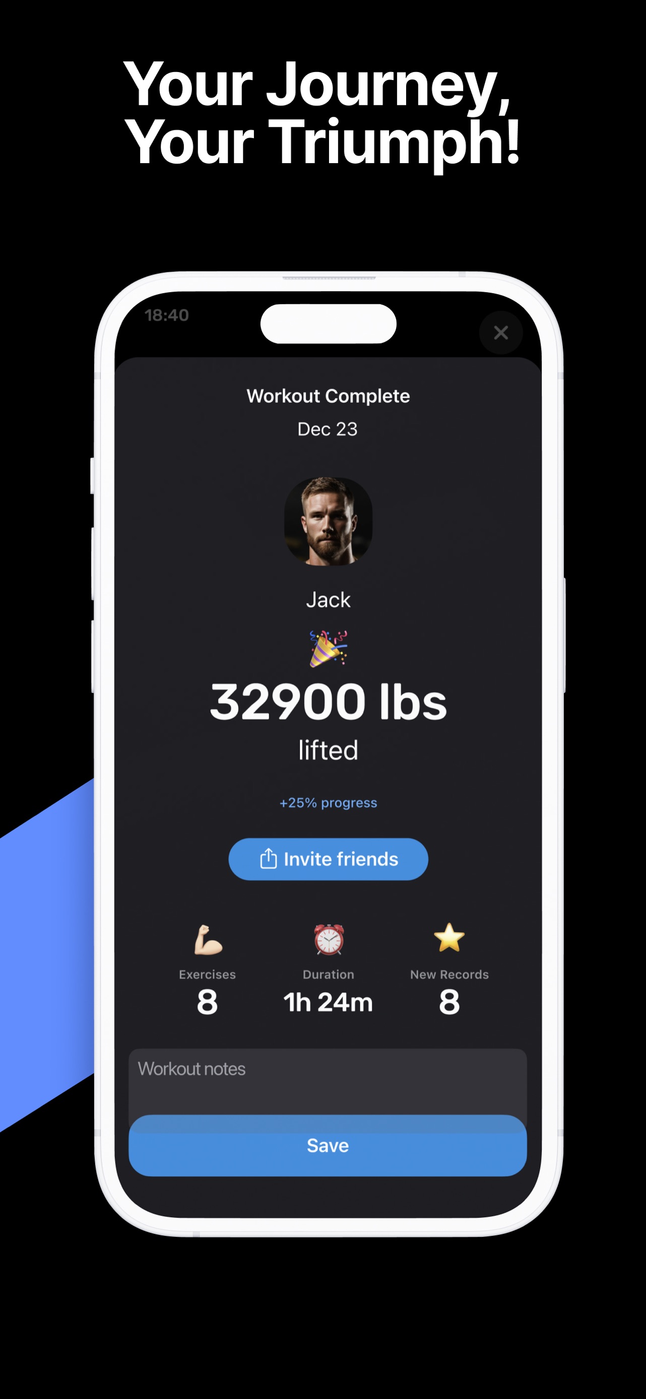 Fitness AI Gym Workout Planner App Store screenshot 4