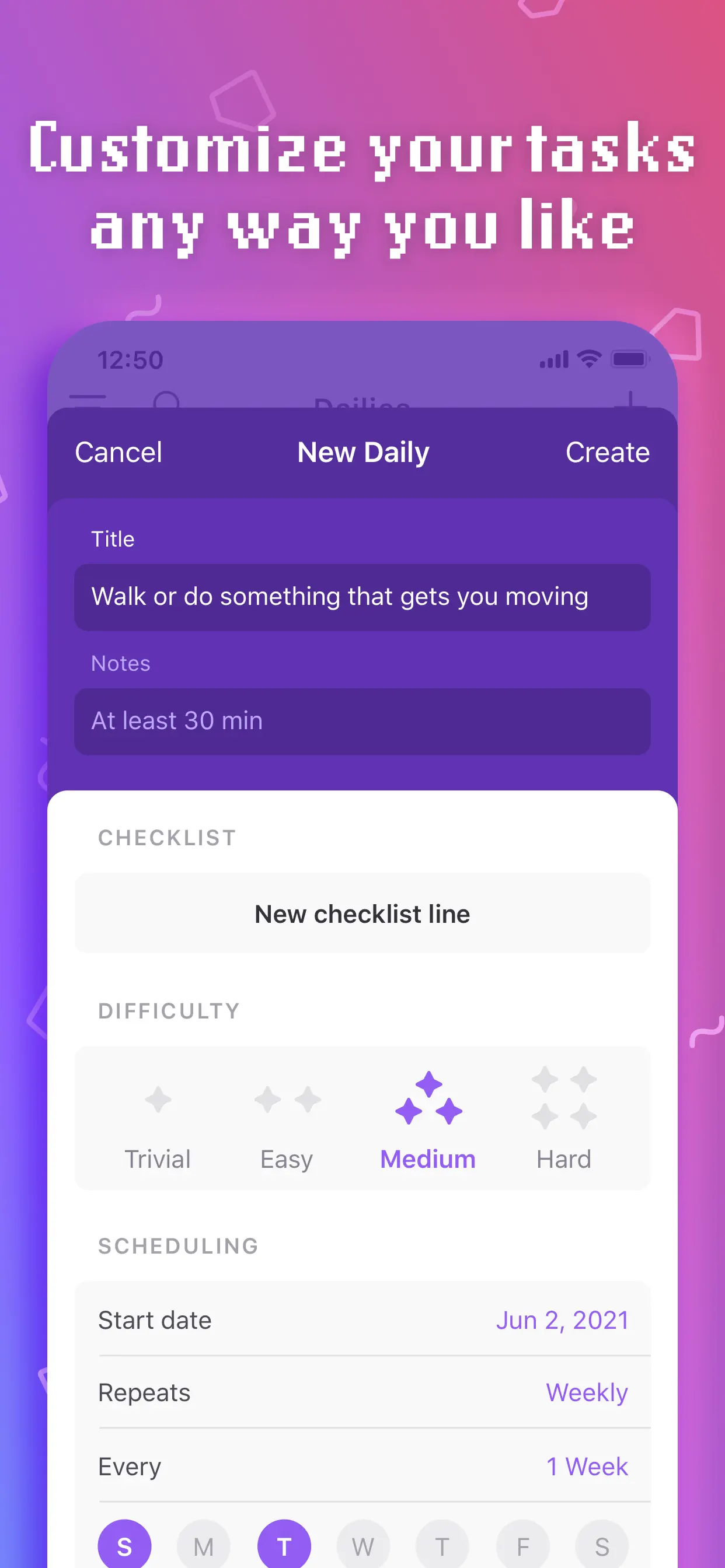 Habitica: Gamified Taskmanager App Store screenshot 3