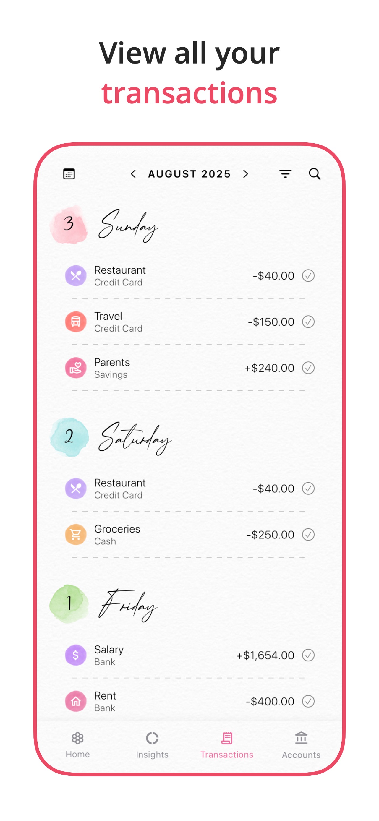 Budget Planner App - Fleur App Store screenshot 3