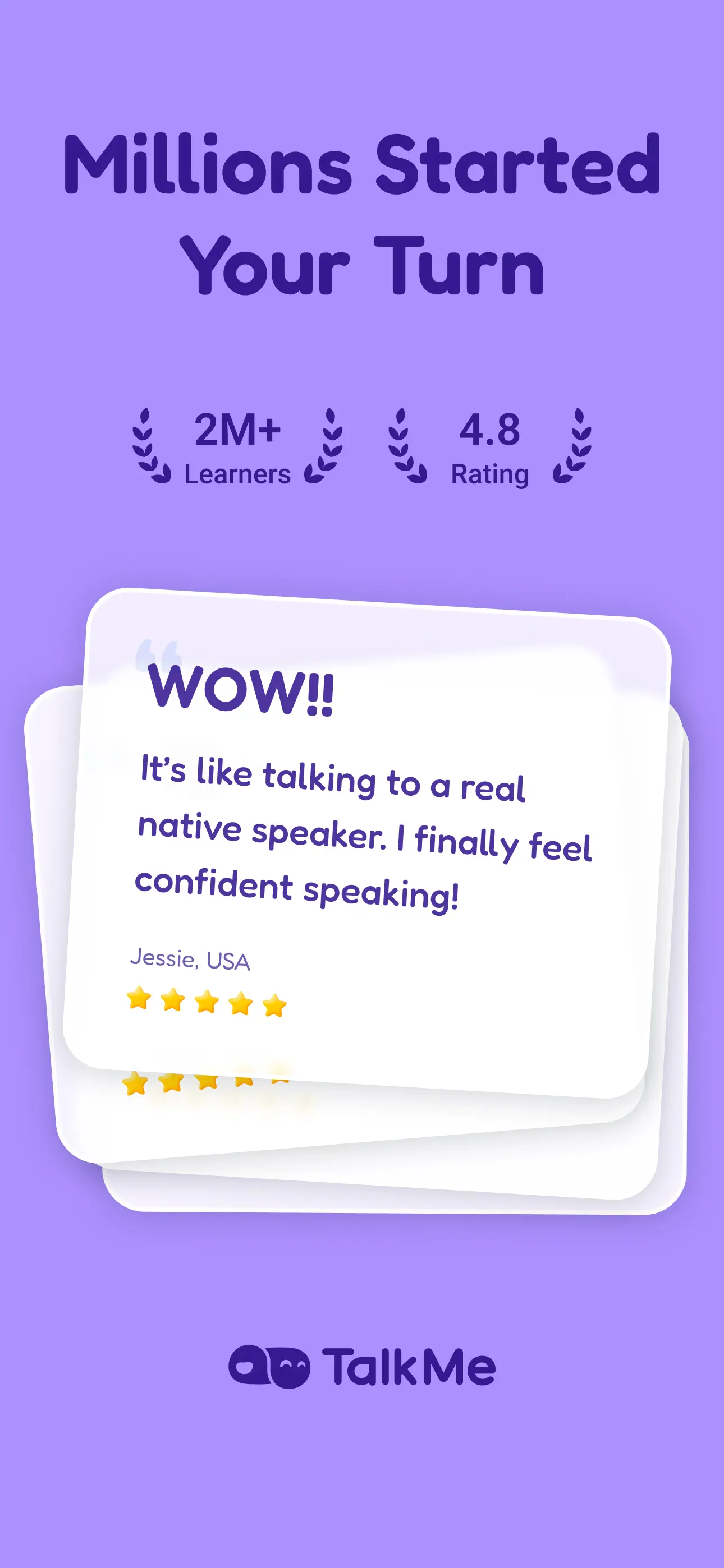 TalkMe: Speak & Learn English App Store screenshot 1