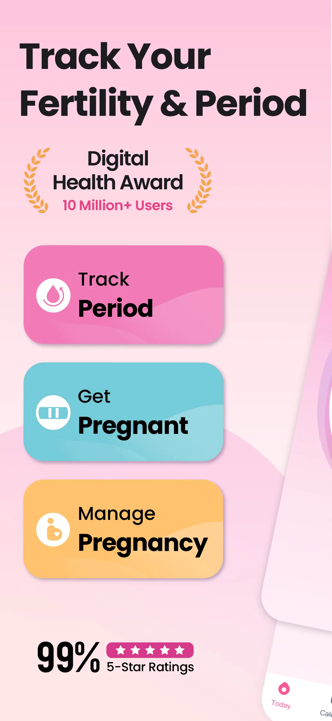 Femometer Fertility Tracker App Store screenshot 1