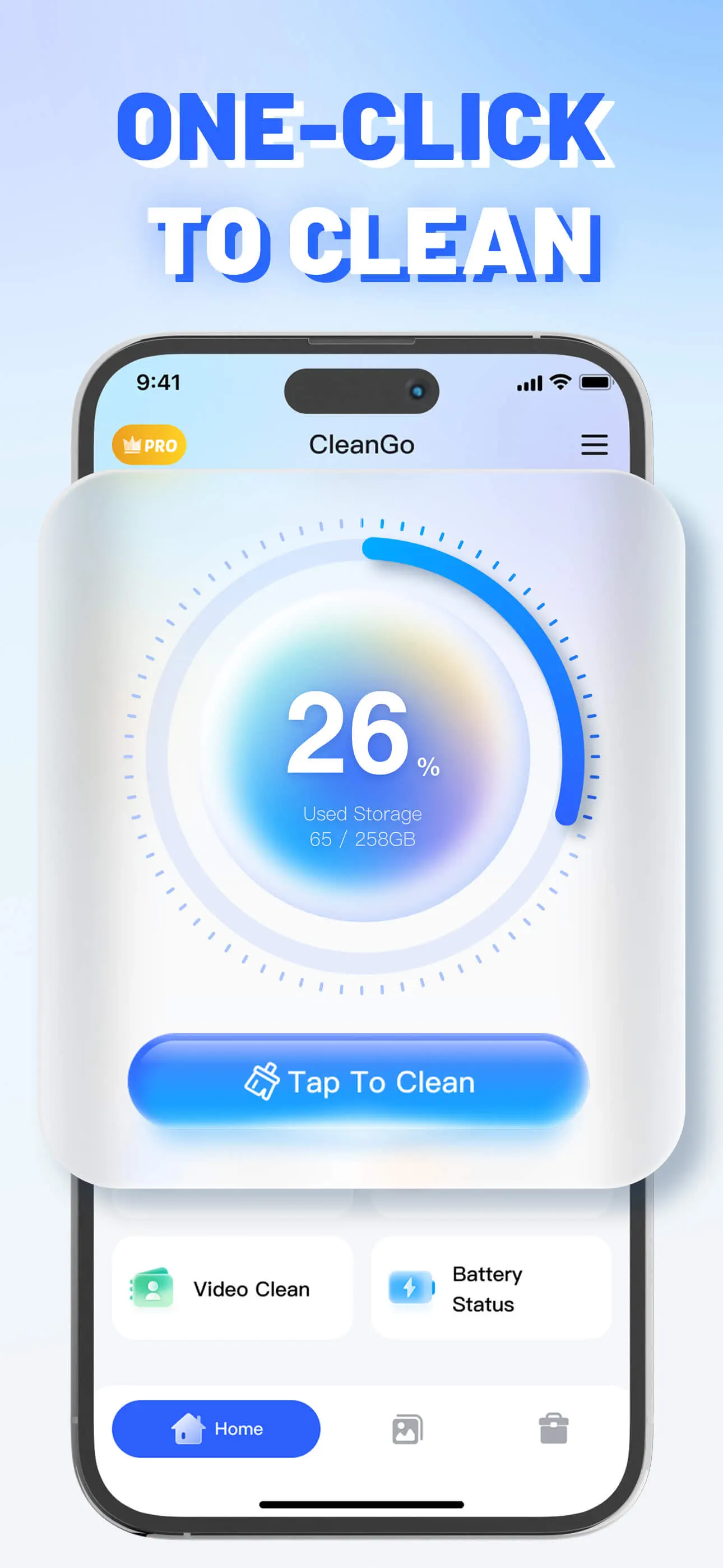 CleanerGo: Free up space App Store screenshot 1