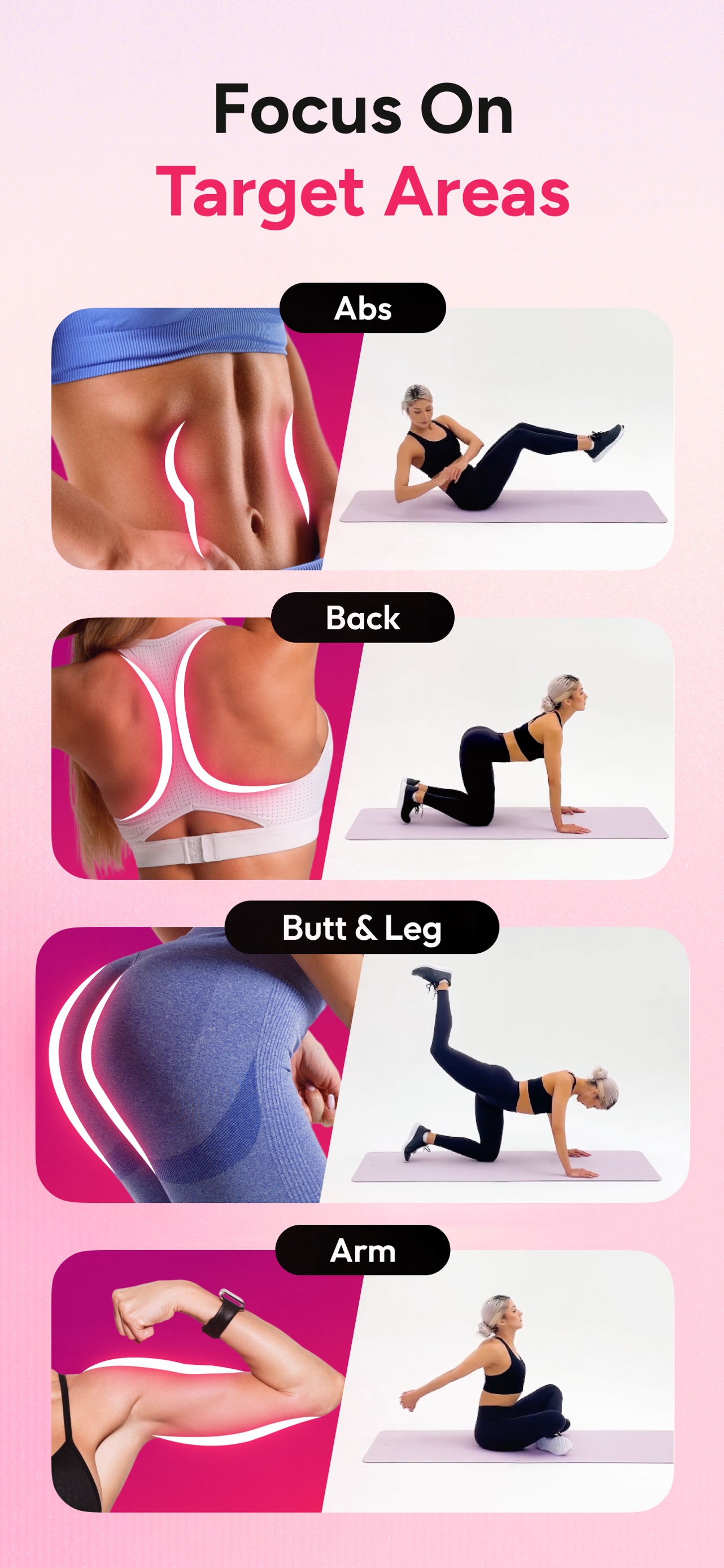 Workout for Women: Home & Gym App Store screenshot 1