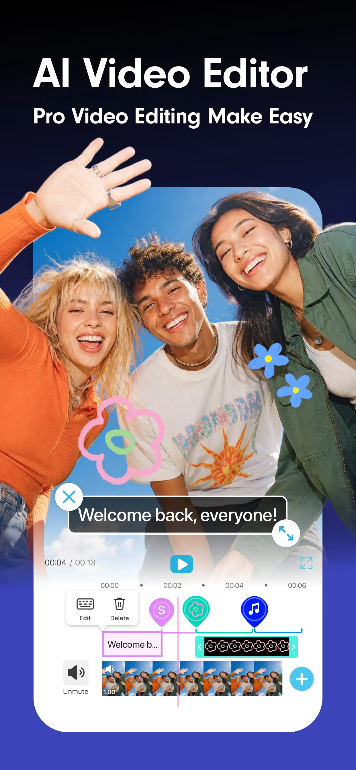 YouCam Video: AI Video Editor App Store screenshot 1