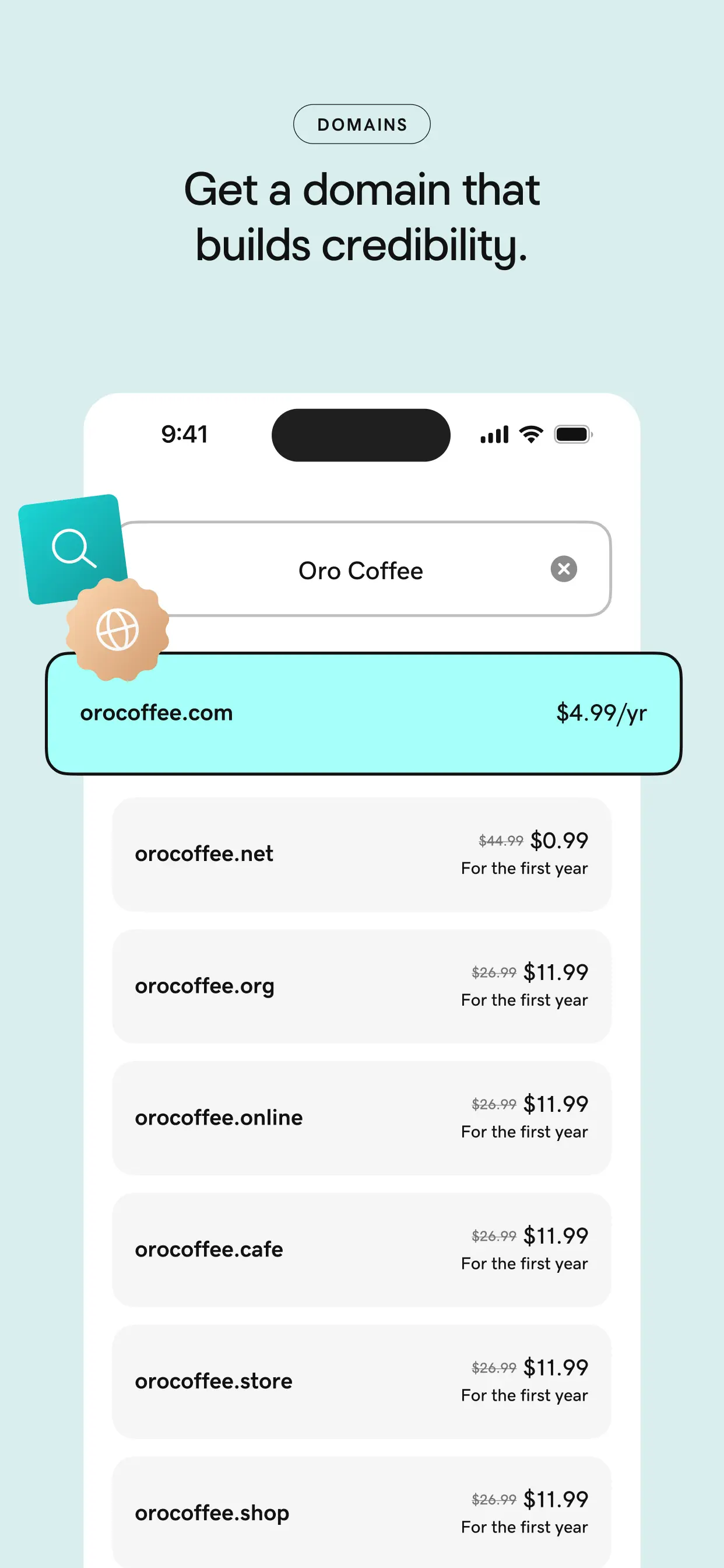 GoDaddy: Websites & Marketing App Store screenshot 1