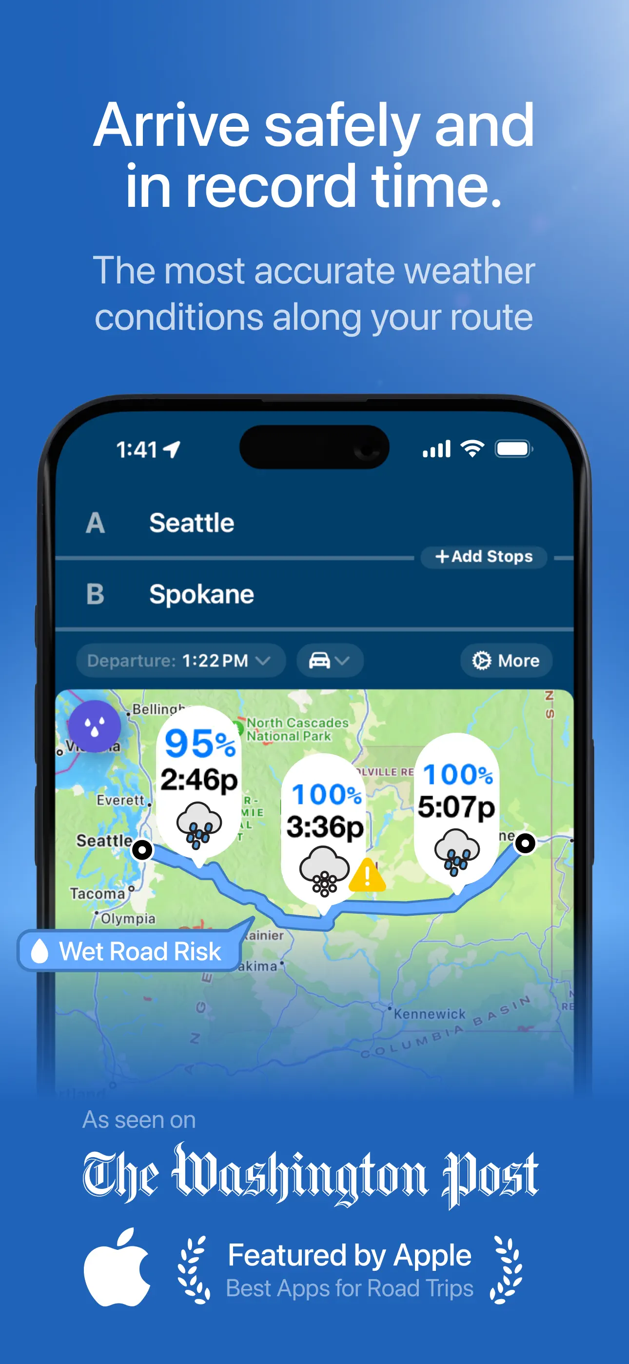 Weather on the Way App Store screenshot 1