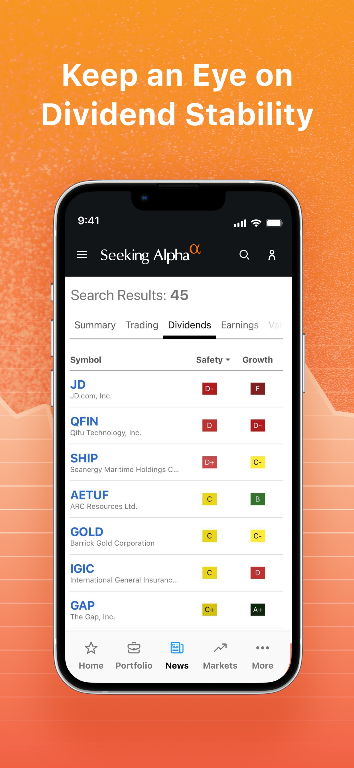 Seeking Alpha: News & Analysis App Store screenshot 3