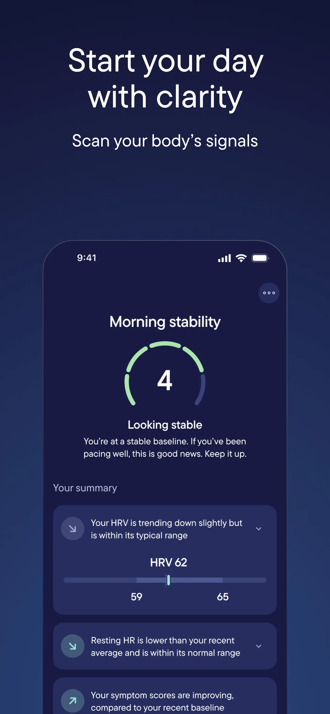 Visible: Pacing for illness App Store screenshot 3