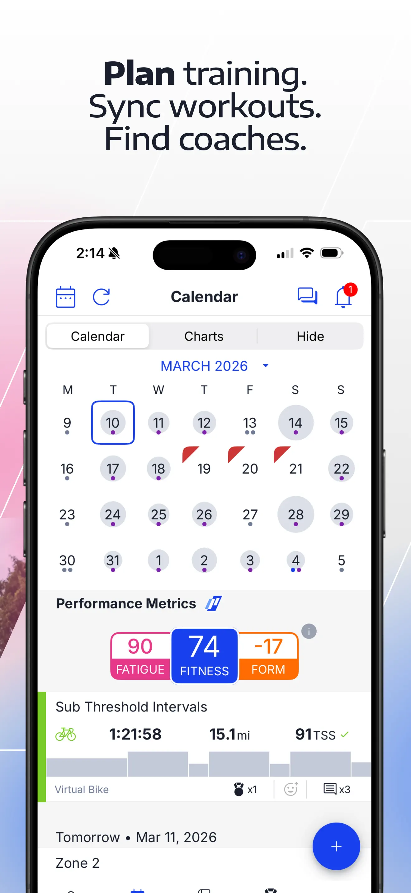 TrainingPeaks: Plan Train Lift App Store screenshot 4
