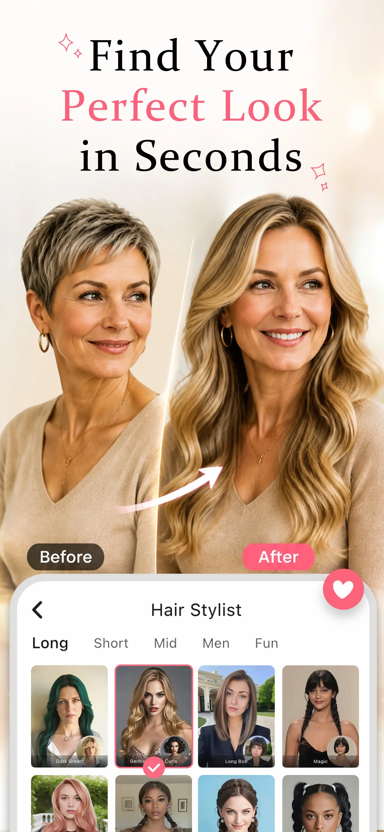 StyleMe:AI Hair & Photo Editor App Store screenshot 1