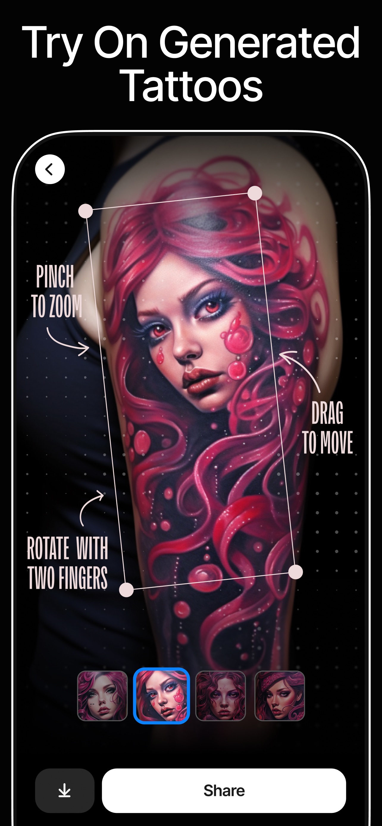 InkAI: AI Tattoo Generator App Store screenshot 3