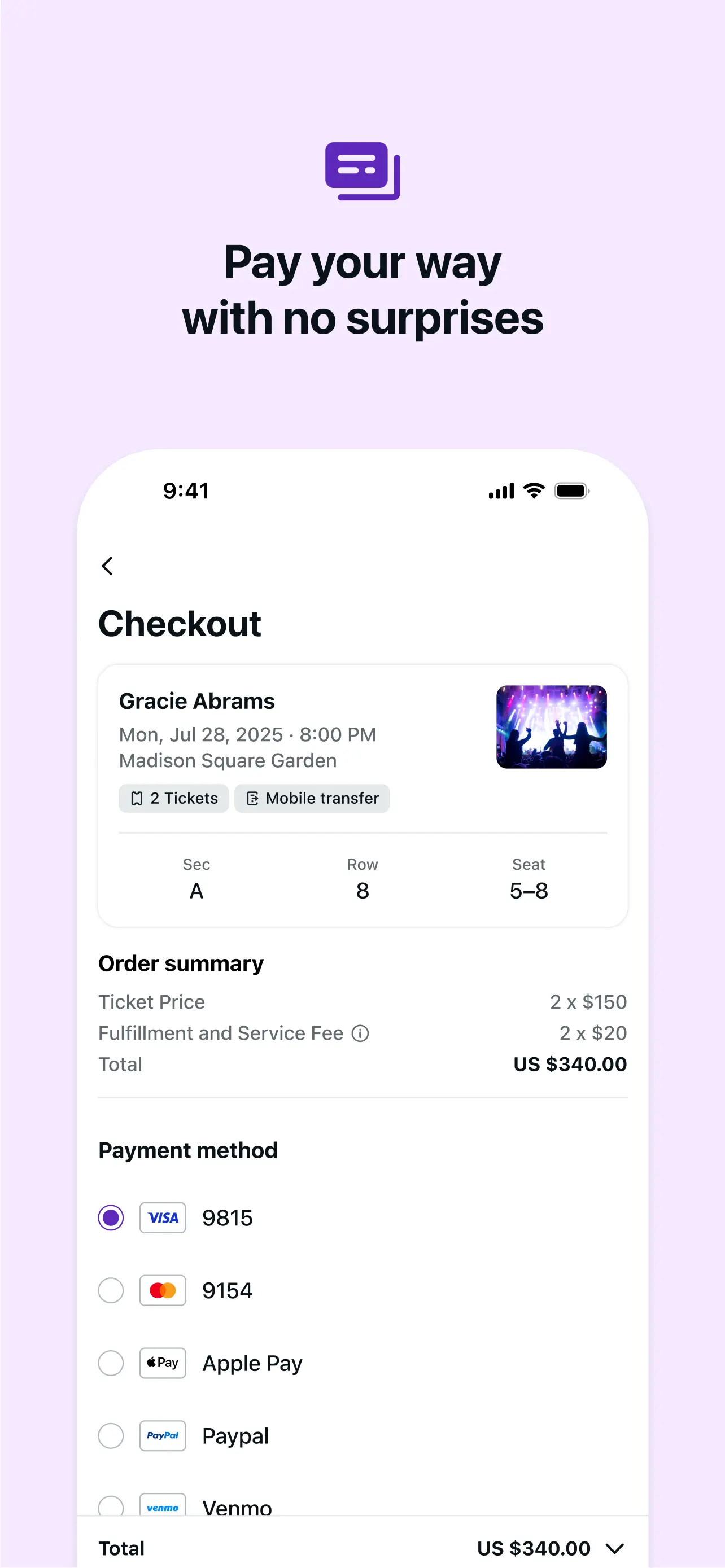 StubHub: Event Tickets App Store screenshot 4