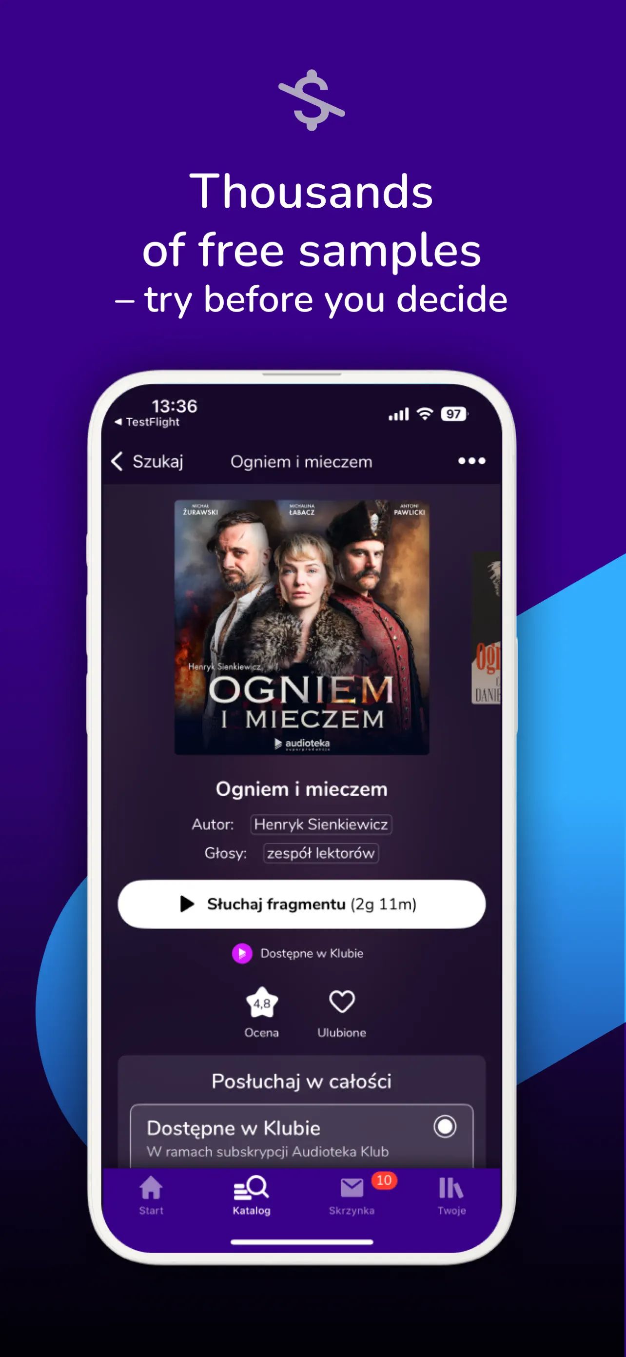 Audioteka App Store screenshot 2
