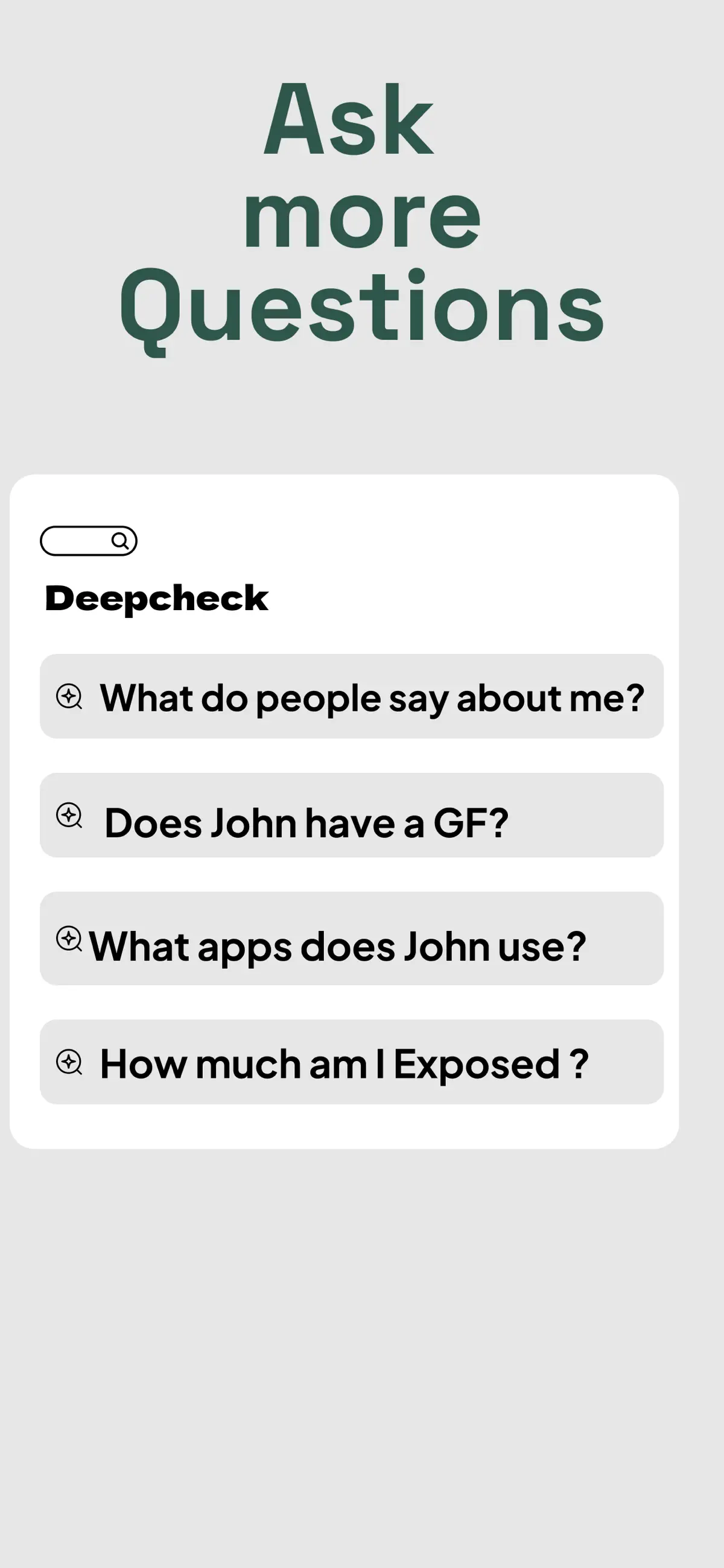 Deepcheck AI Search Agent App Store screenshot 1