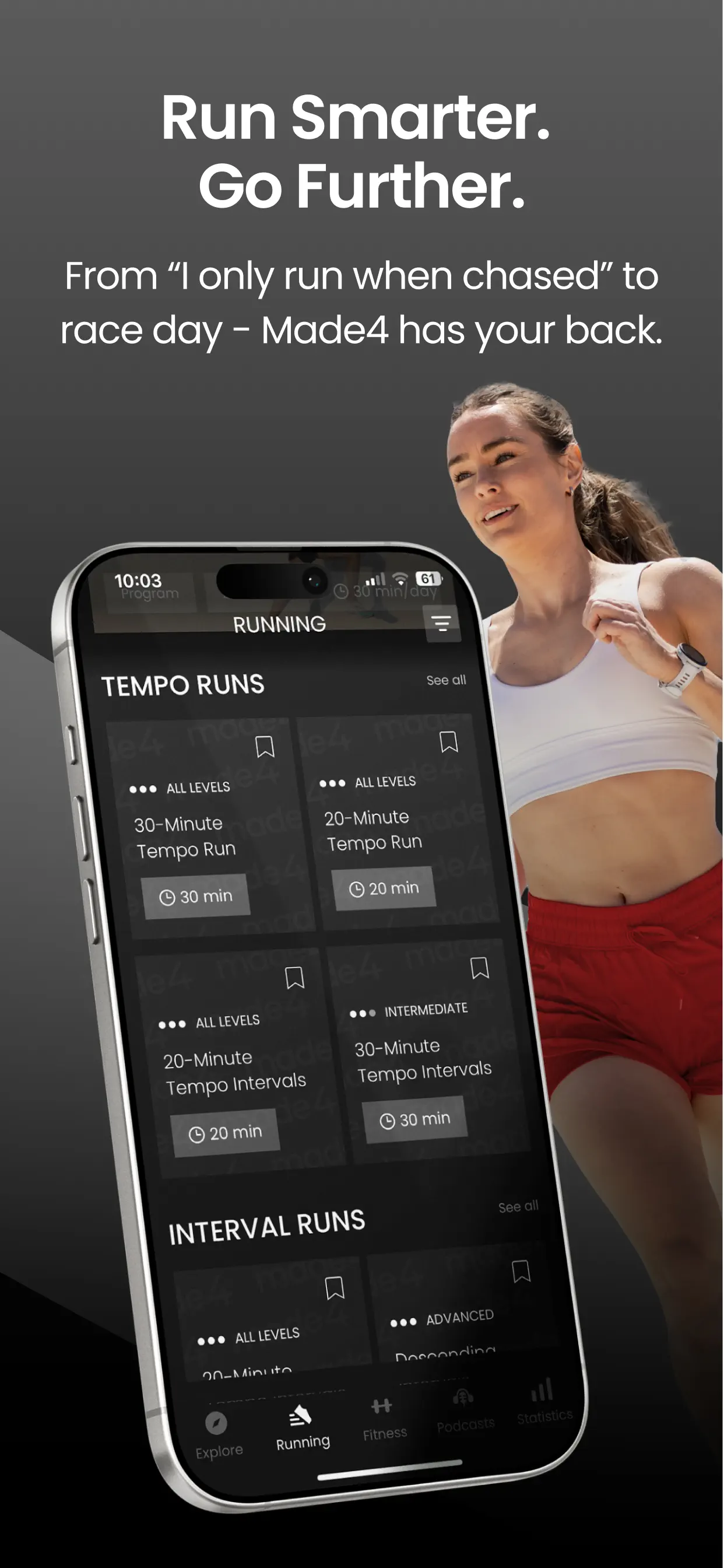 Made4 - Fitness & Running App Store screenshot 2