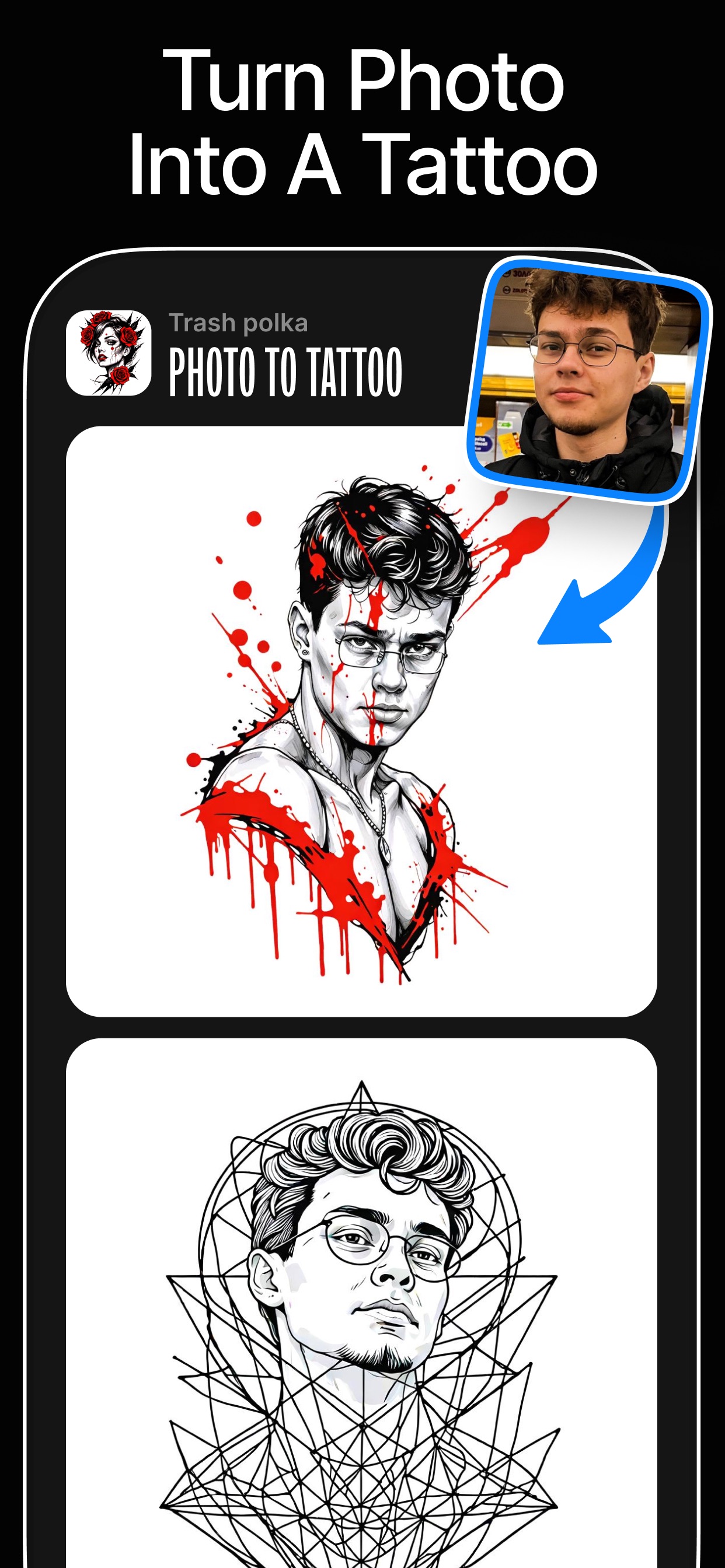 InkAI: AI Tattoo Generator App Store screenshot 1