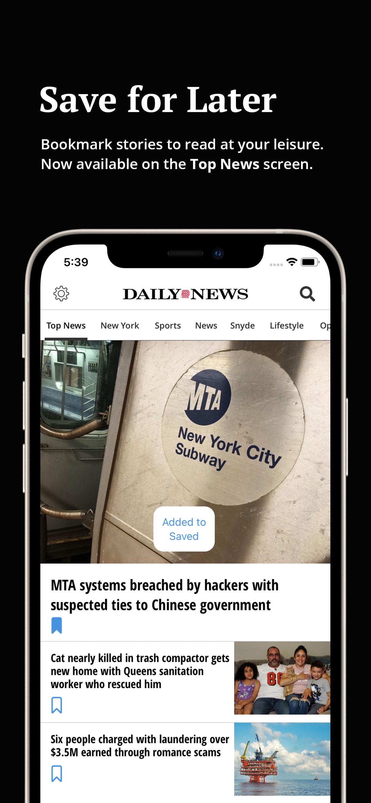 New York Daily News App Store screenshot 4