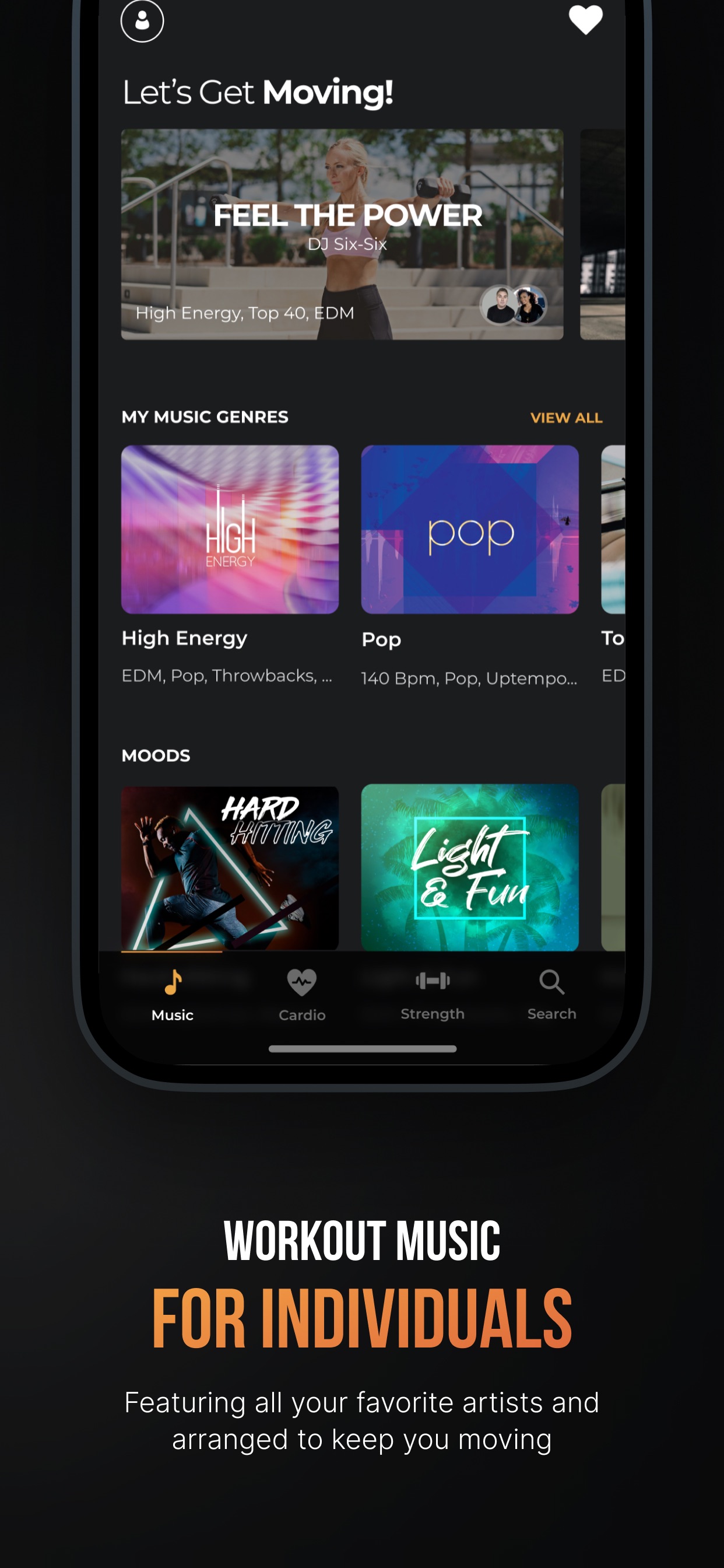 Fit Radio: Train Inspired App Store screenshot 1