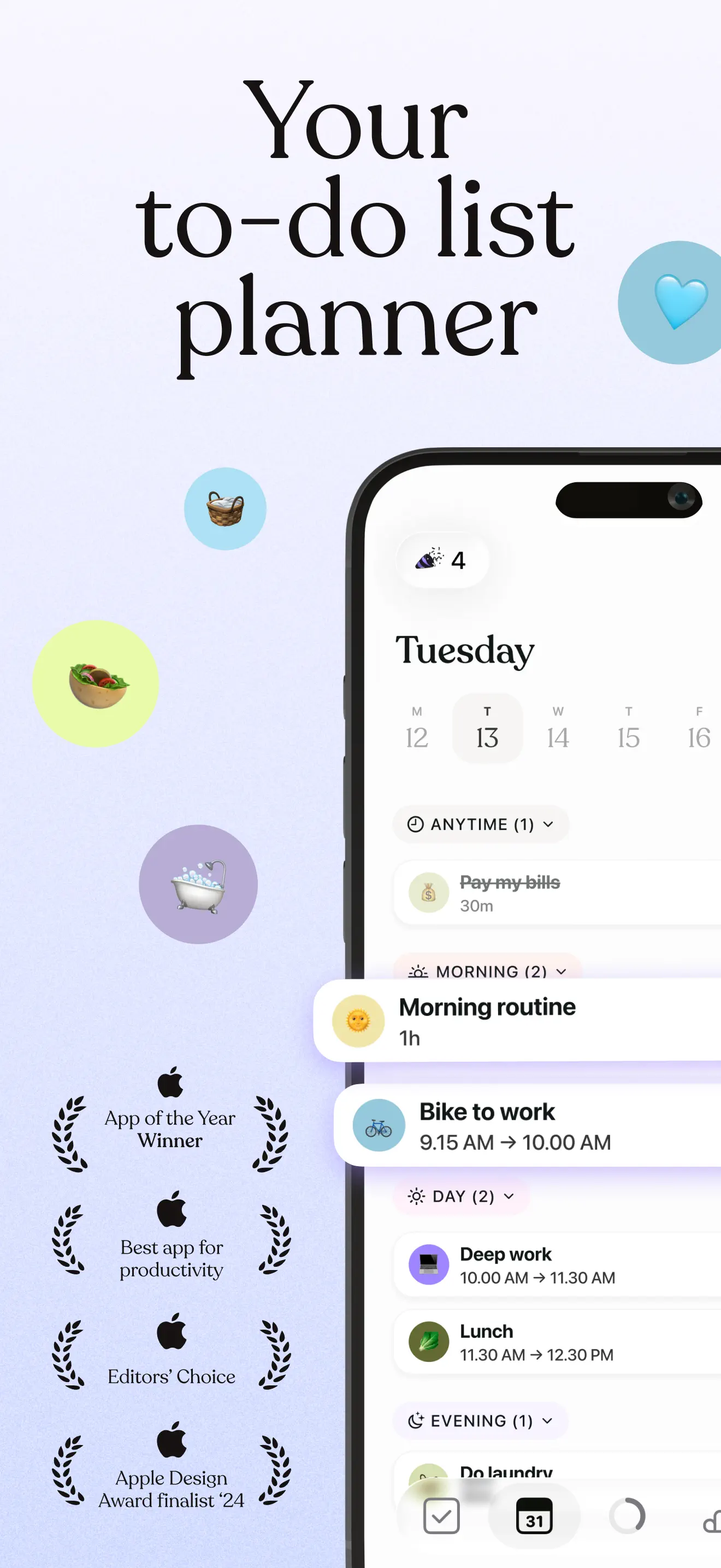 Tiimo: To Do List & AI Planner App Store screenshot 2