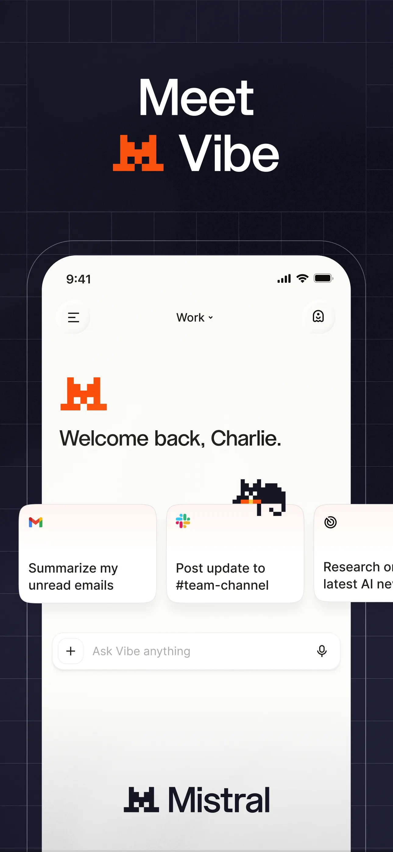 Vibe by Mistral (ex-Le Chat) App Store screenshot 1