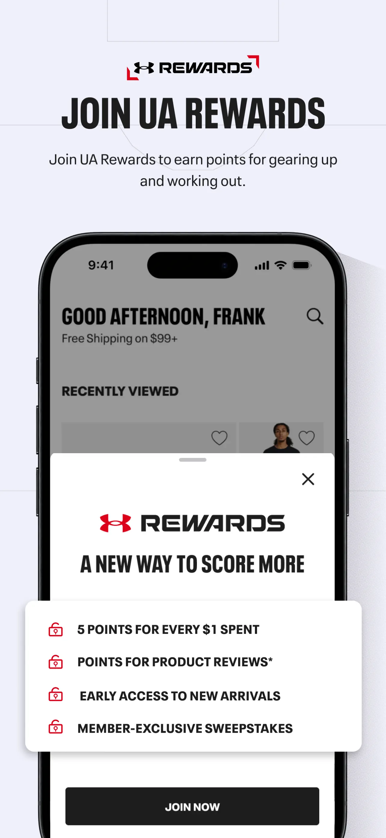 Under Armour App Store screenshot 3