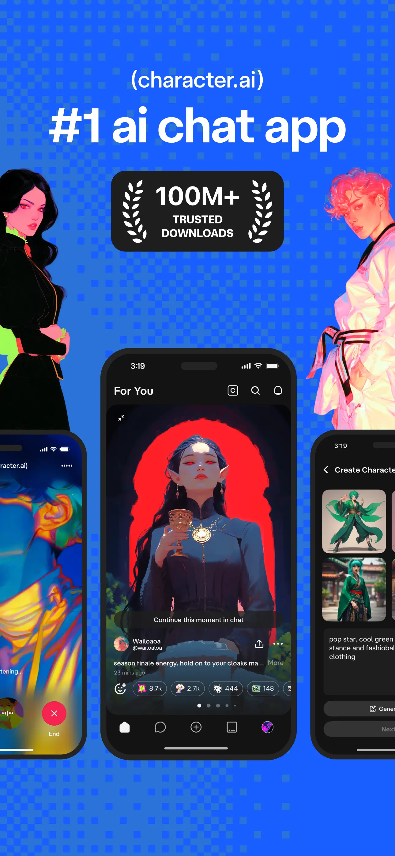 Character AI: Chat, Talk, Text App Store screenshot 1