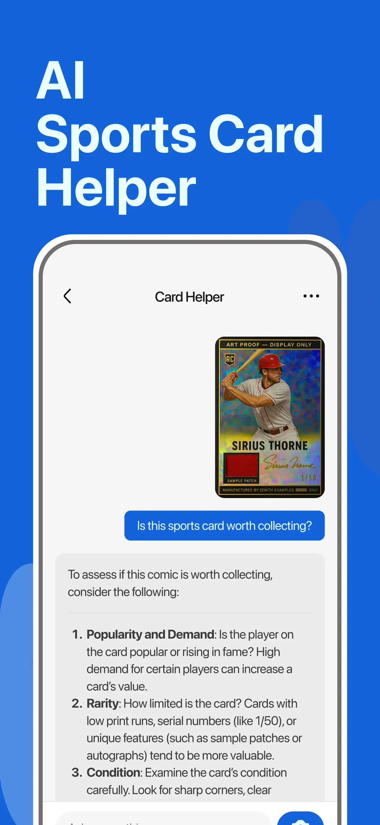 StarSnap: Sports Card Scanner App Store screenshot 1