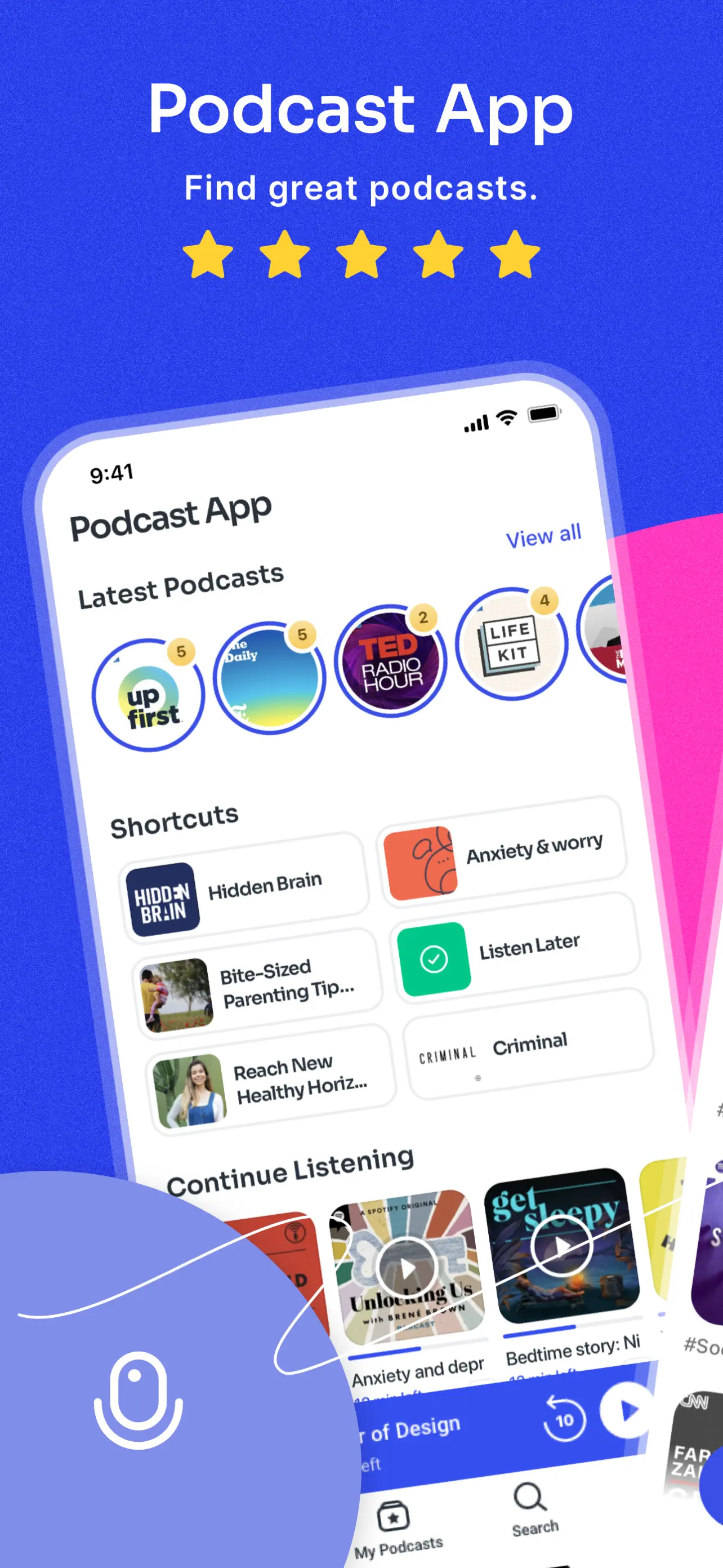 Podcast App App Store screenshot 1