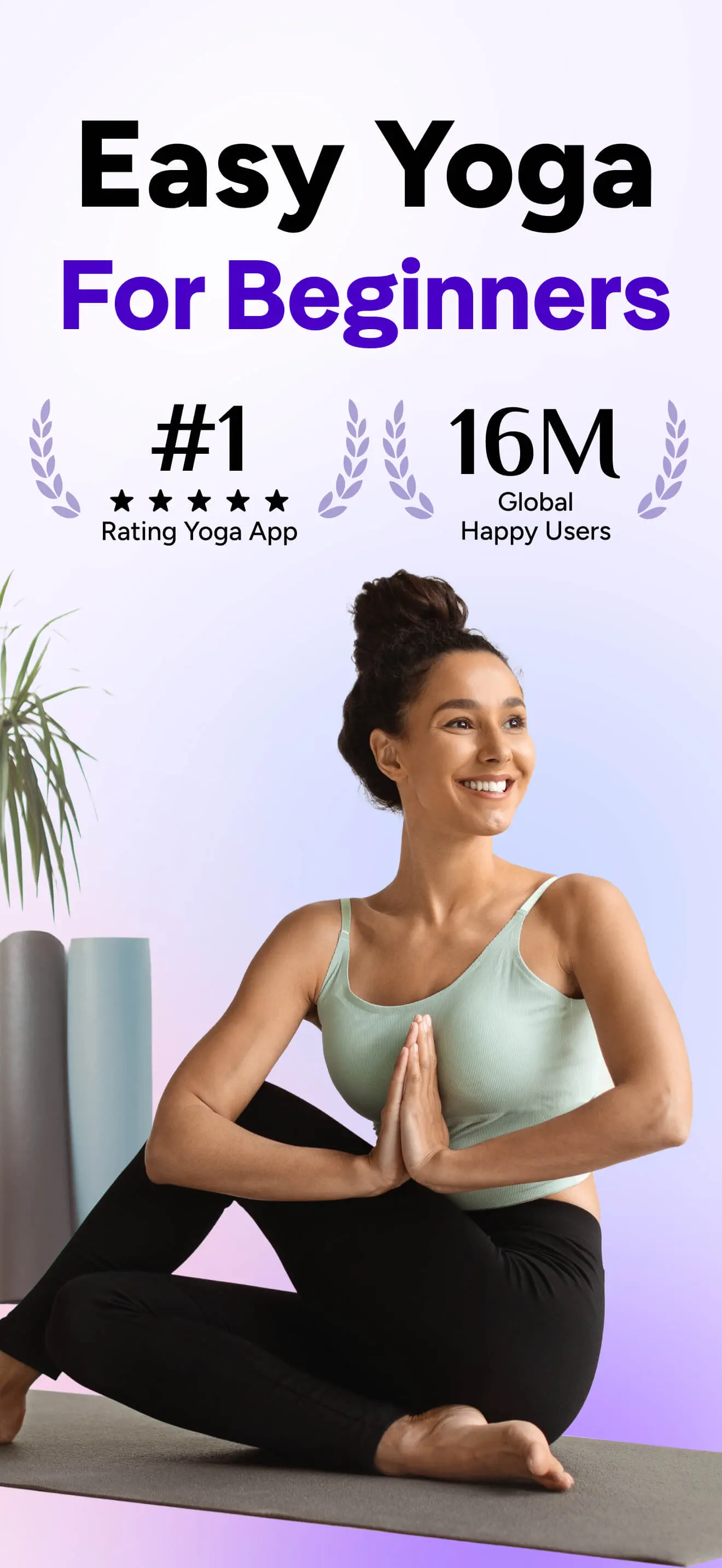 Yoga for Beginners, Pilates+ App Store screenshot 1