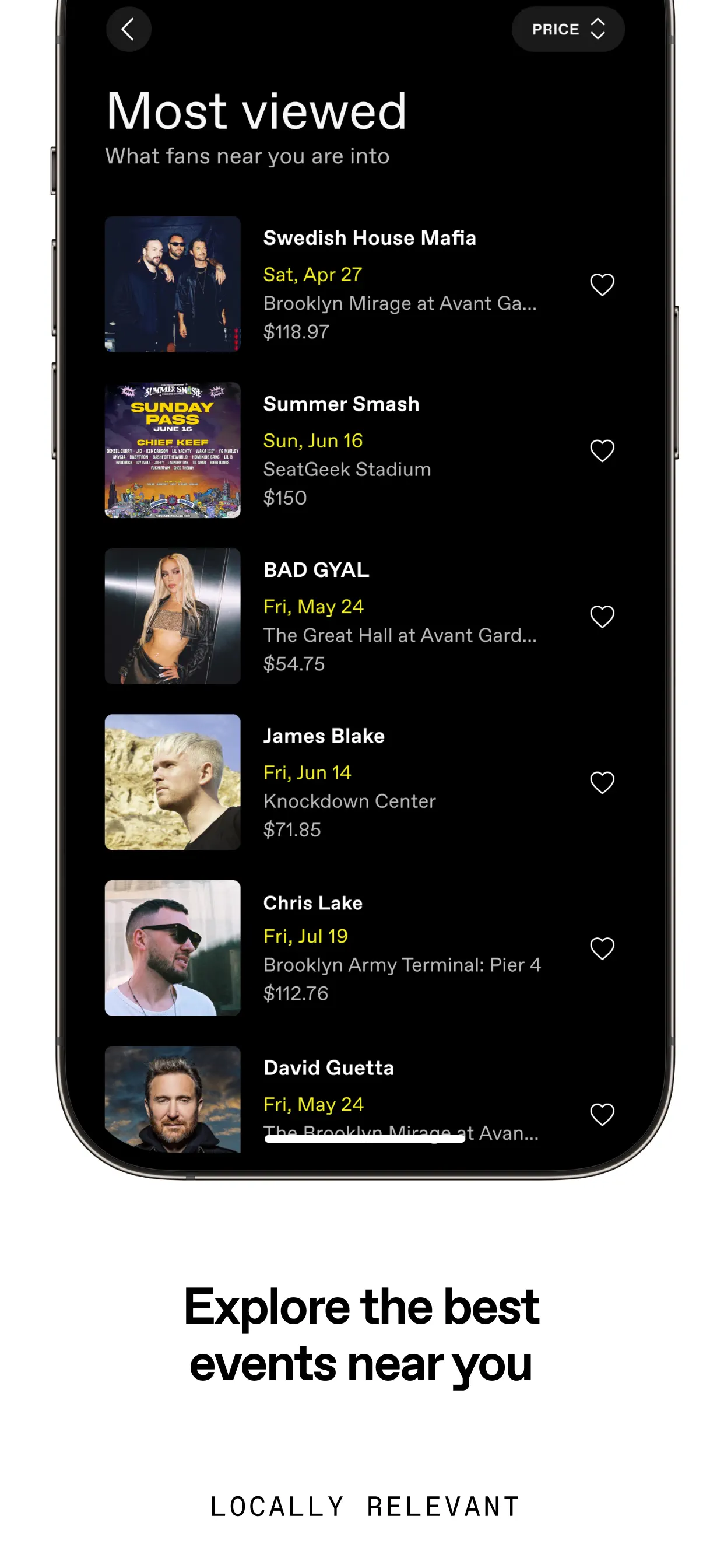 DICE: Live Shows App Store screenshot 2