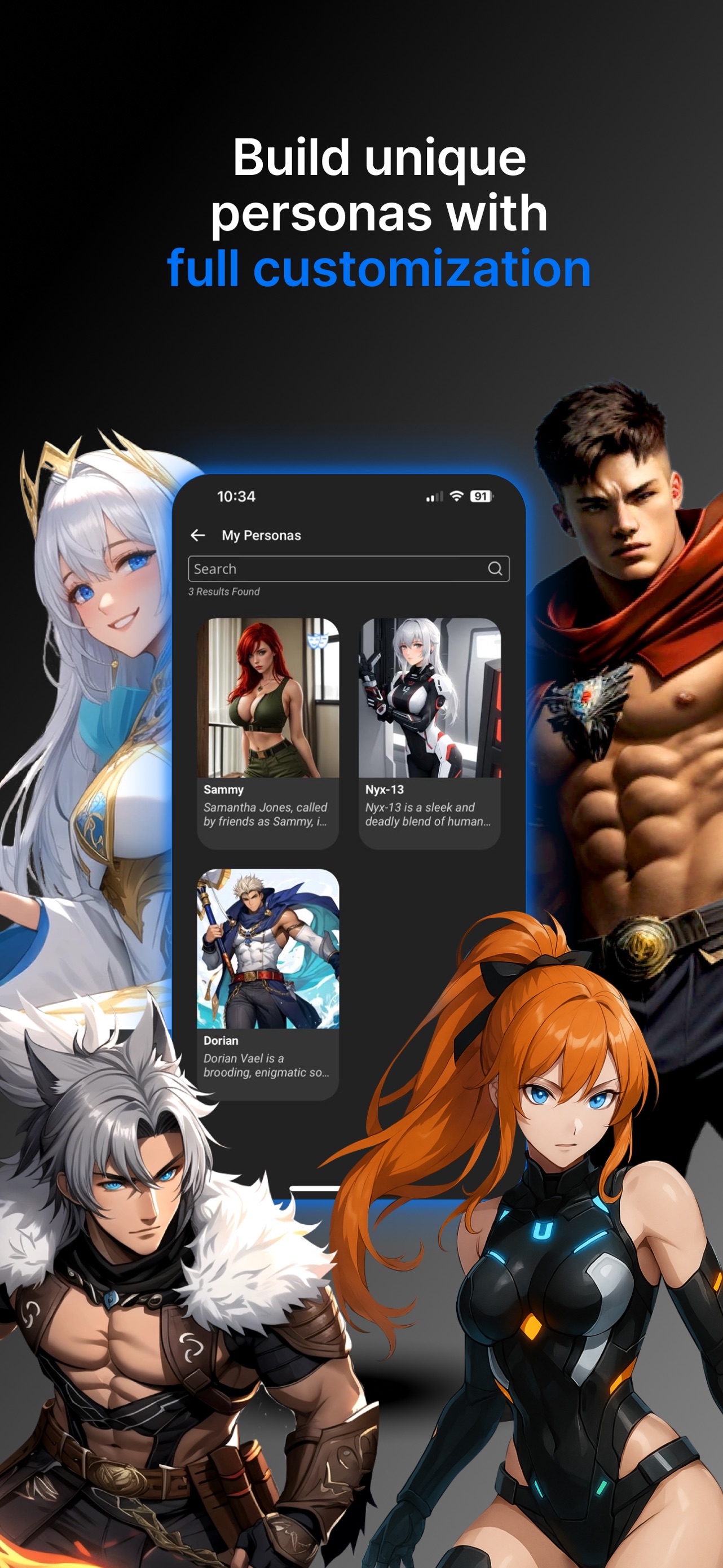 Spicychat AI: Roleplay Chat App Store screenshot 1